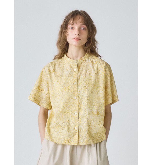 MidiUmi「MidiUmi リバティプリントシャツ」|シャツ・ブラウス|イエロー