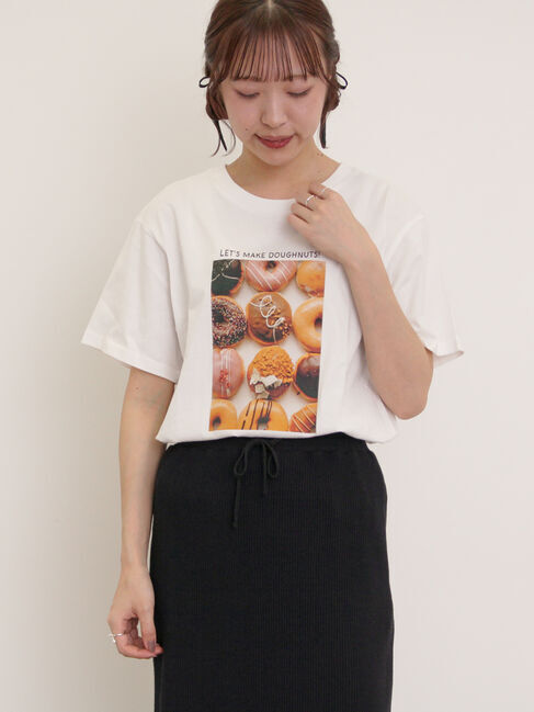 Samansa Mos2「[リサイクルコットン]柄アソートTシャツ」|Tシャツ・カットソー|