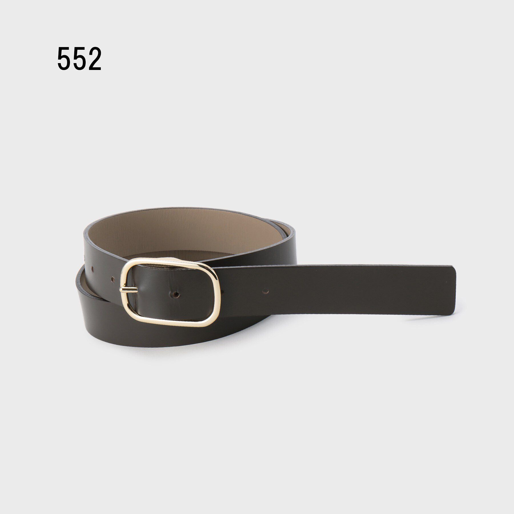 UNTITLED「【本革／リバーシブル】オーバルベルト30mm」|ベルト|