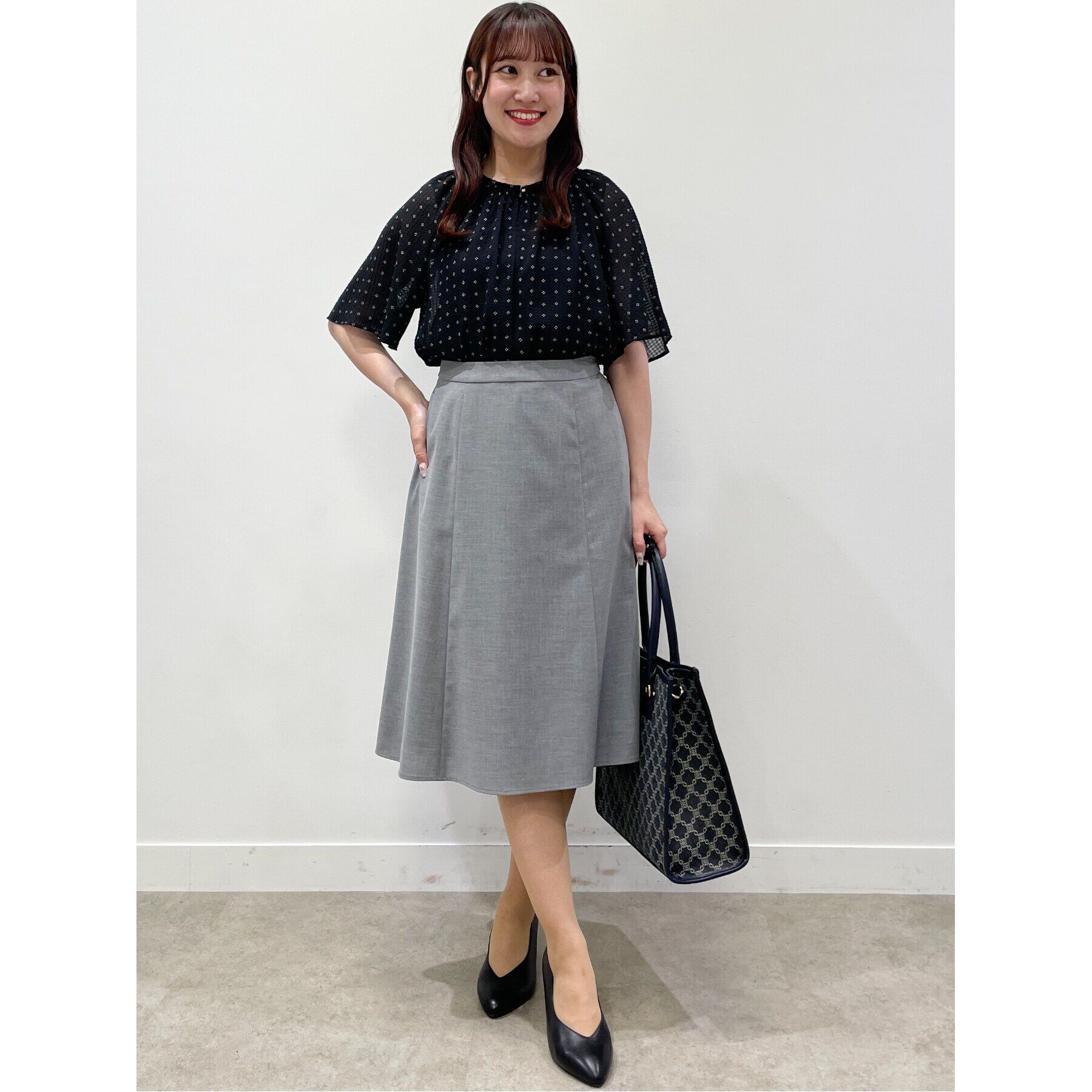 Reflect「【手洗い可】サッカープリントブラウス」|その他|