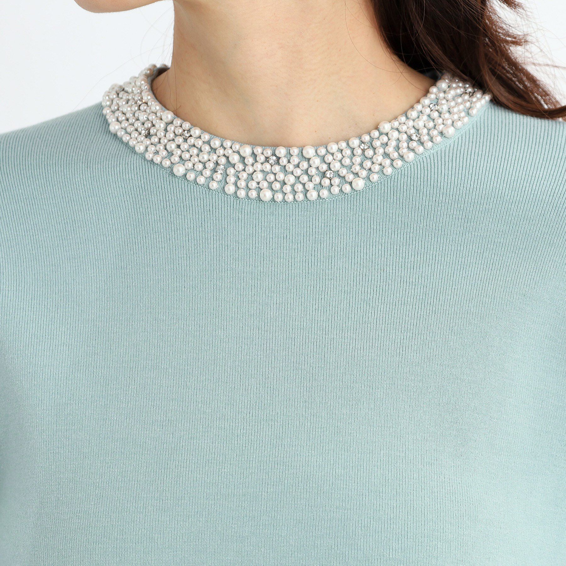 Reflect「【R‐QUALITY】パール調&times;クリスタルビジューニット」|ニット・セーター|