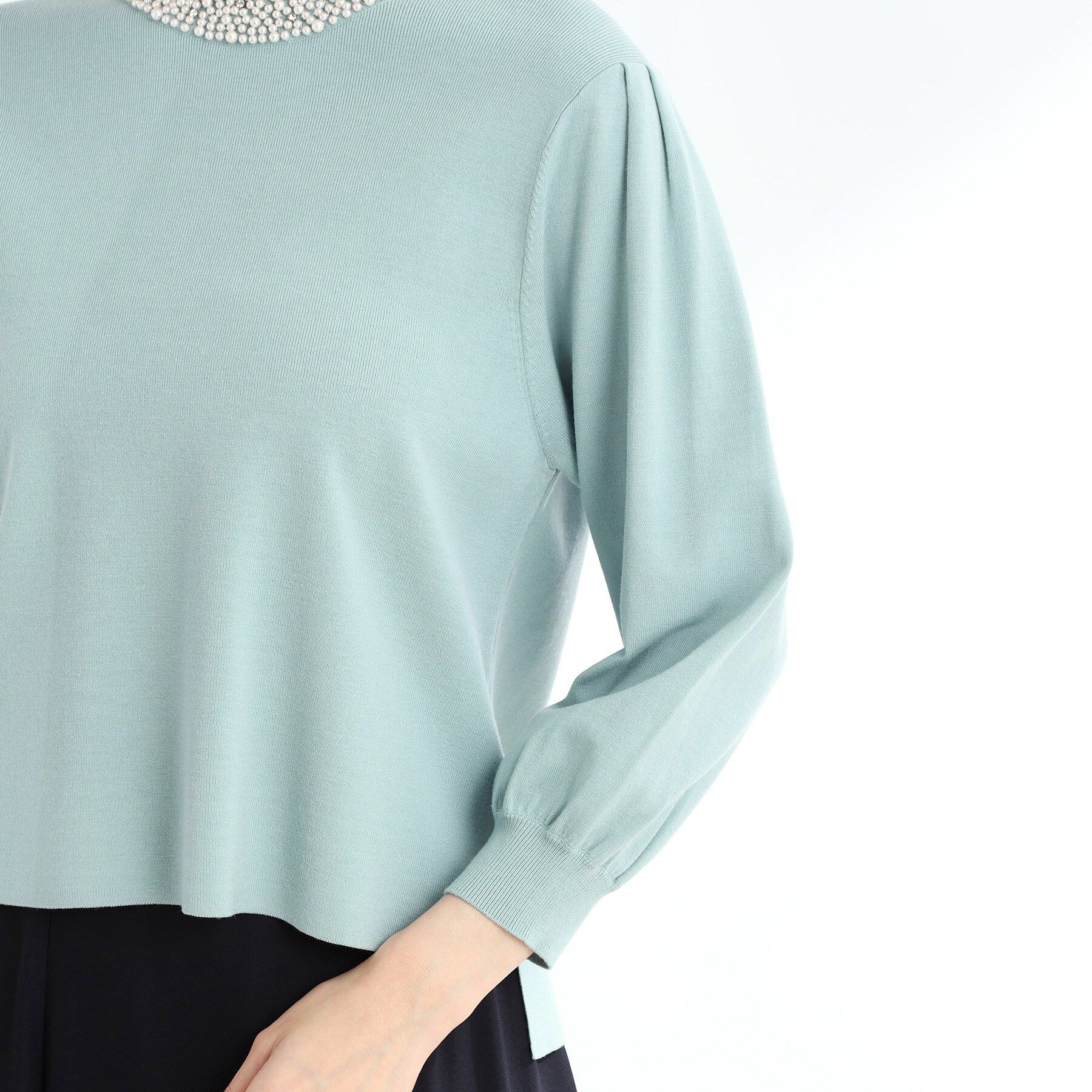 Reflect「【R‐QUALITY】パール調&times;クリスタルビジューニット」|ニット・セーター|