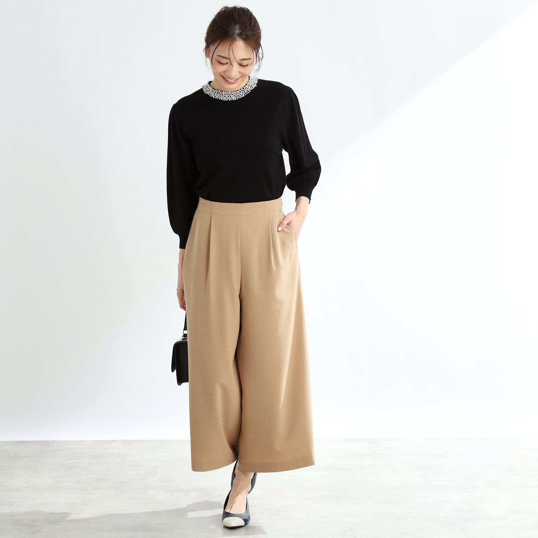 Reflect「【R‐QUALITY】パール調&times;クリスタルビジューニット」|ニット・セーター|