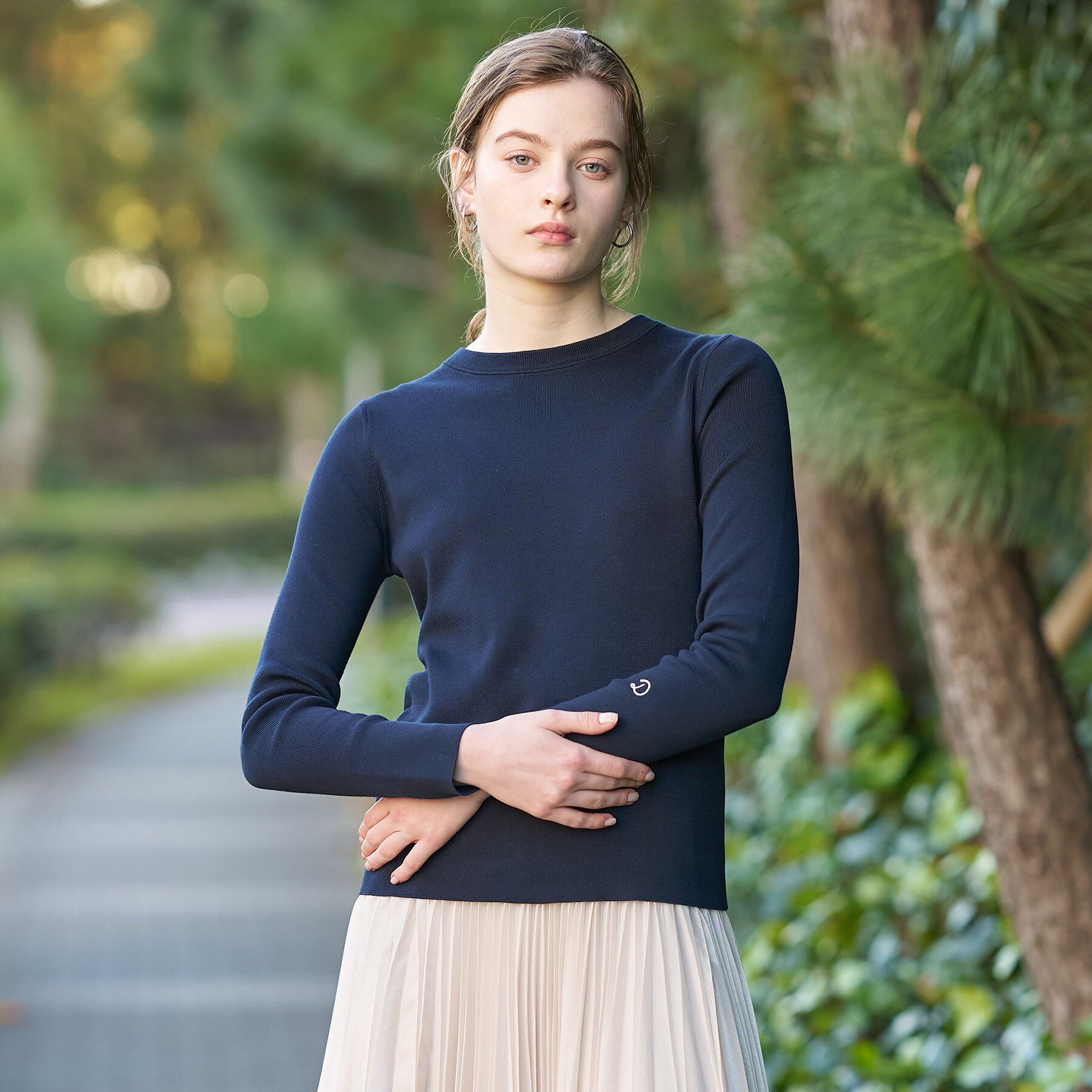 DRESSTERIOR「コットンフルニードルニット」|ニット・セーター|