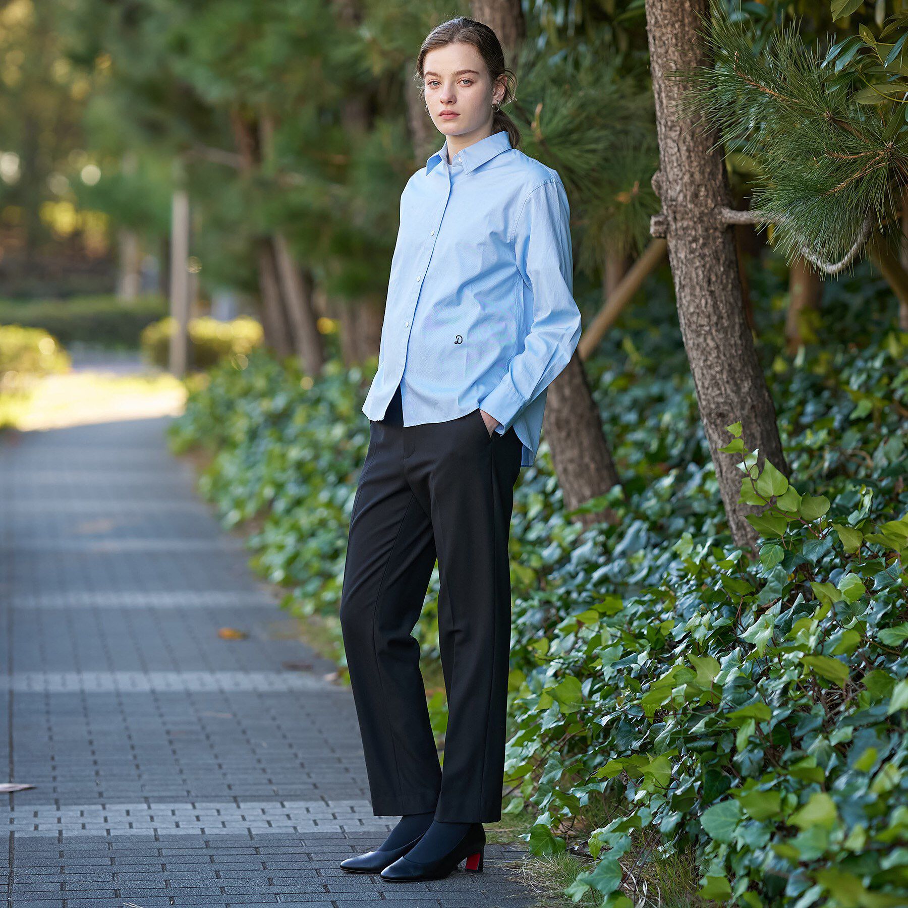 DRESSTERIOR「ピンオックスフォードシャツ」|シャツ・ブラウス|