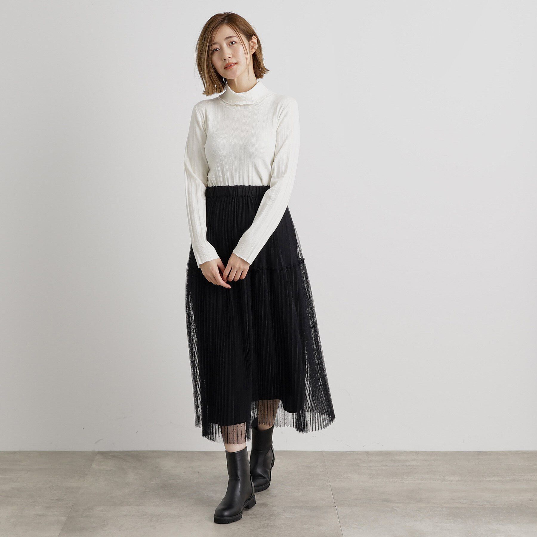 grove「【雑誌掲載】アンジェリーナランダムリブプルオーバー」|ニット・セーター|