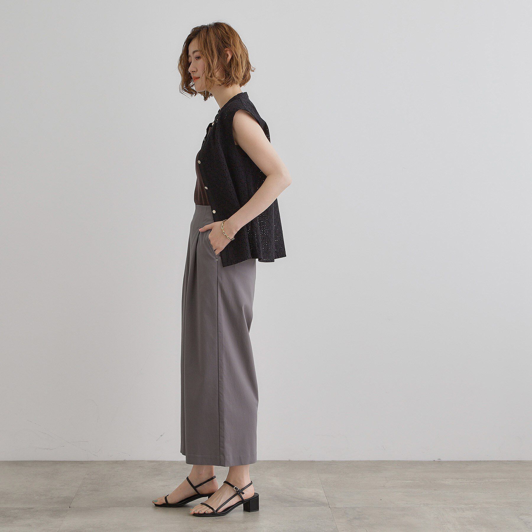 grove「【冷感】サマーハイパーストレッチワイドパンツ」|その他|