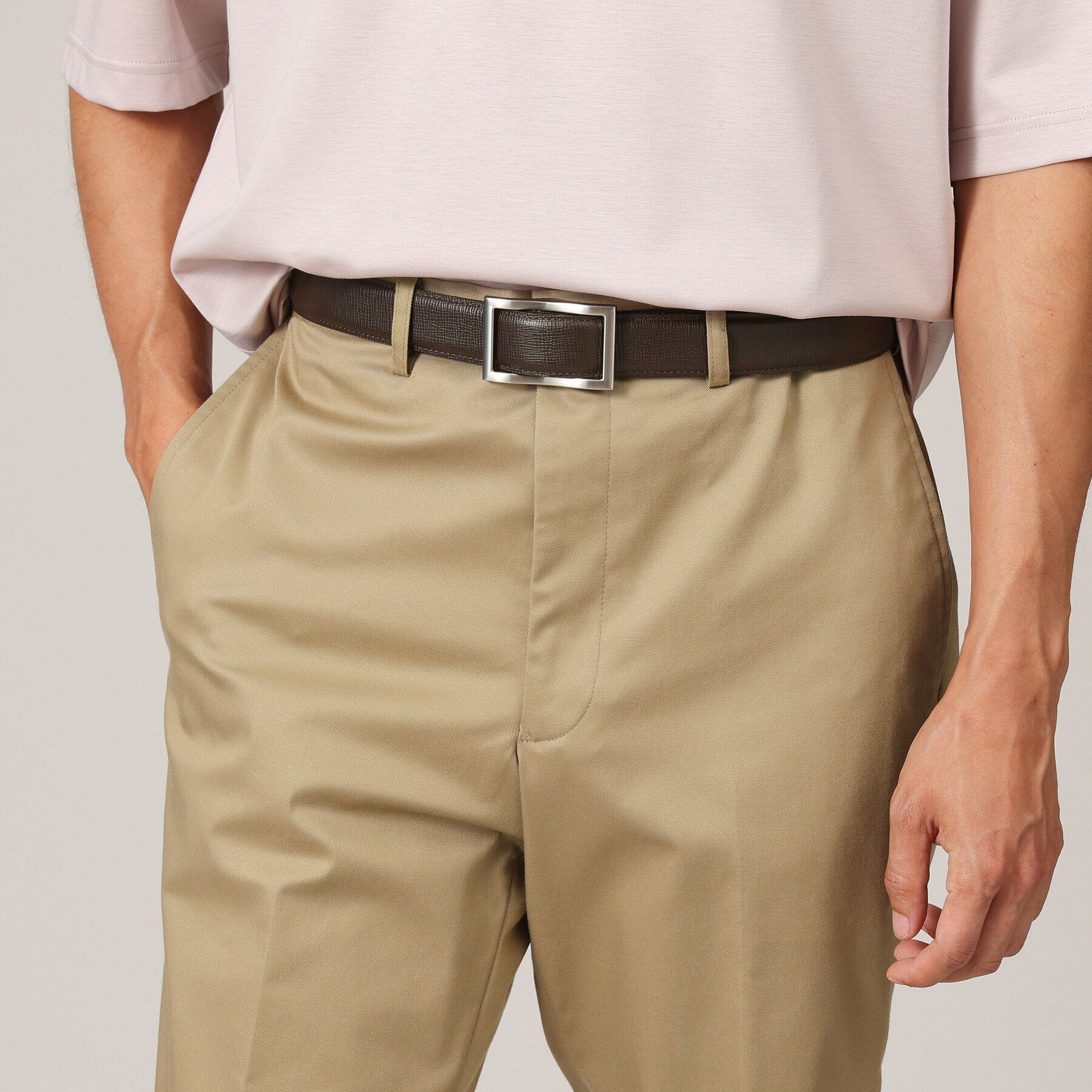 TAKEO KIKUCHI「【Made in JAPAN】フリコバックル ドレス レザーベルト」|ベルト|