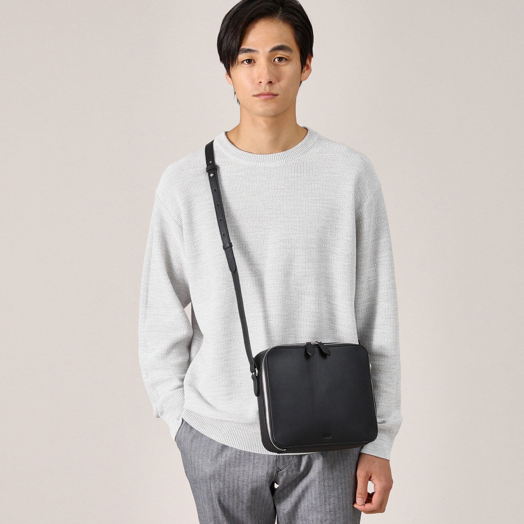 TAKEO KIKUCHI「マイクロファイバー ボックスショルダー バッグ」|ショルダー・メッセンジャー|