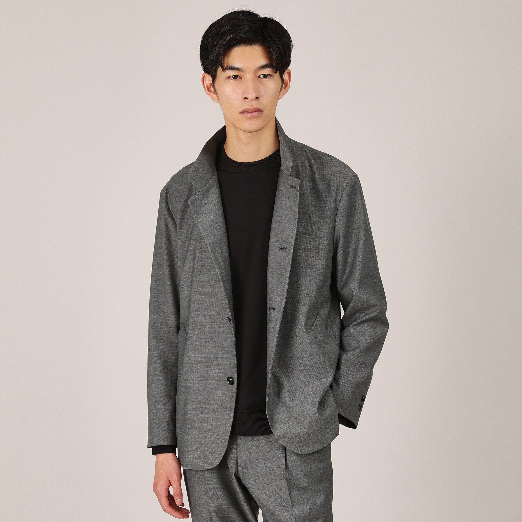 TAKEO KIKUCHI「【軽羽織】ツイルストレッチ ブルゾン」|ブルゾン・スタジャン|ブラック(019)
