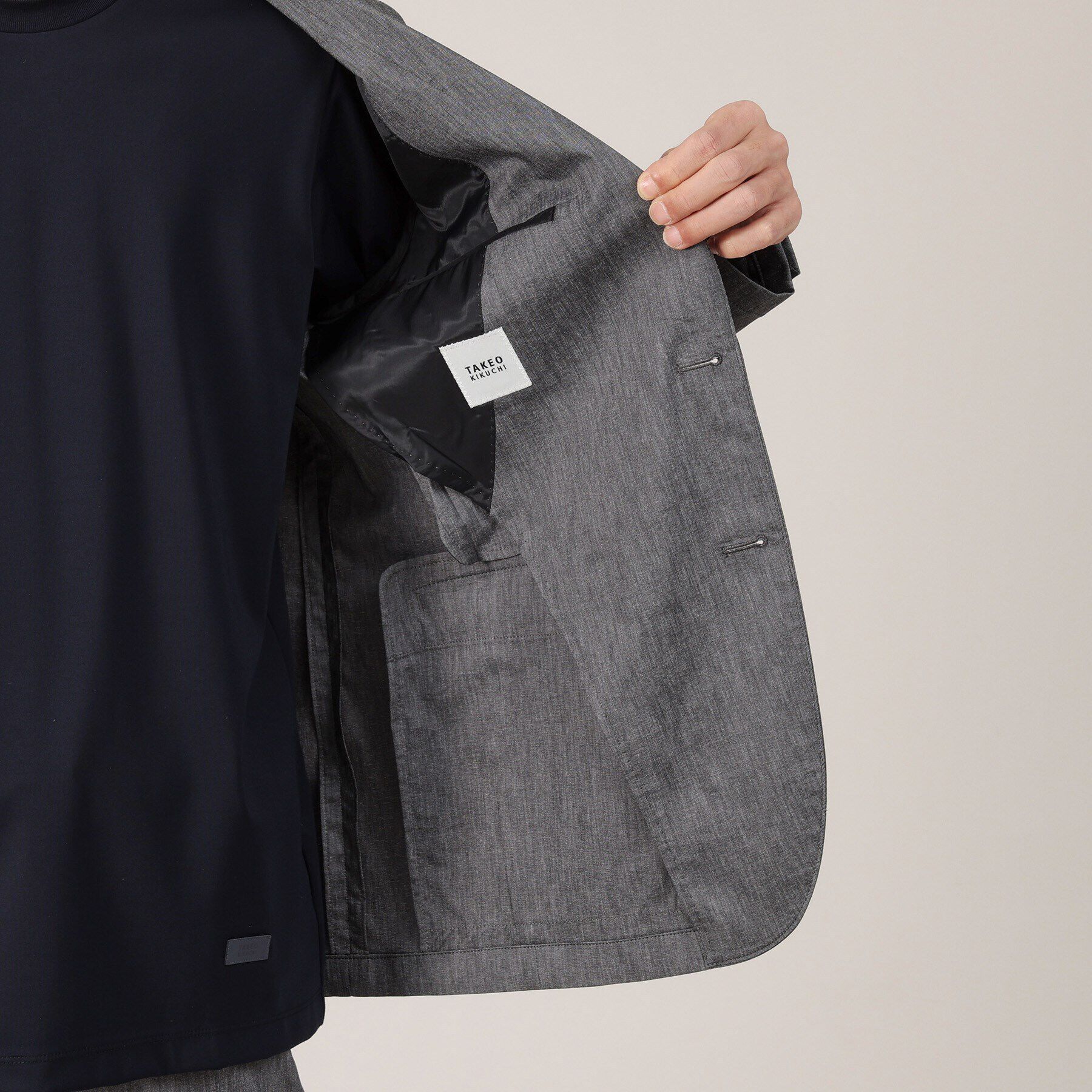 TAKEO KIKUCHI「【360&deg;ストレッチ／セットアップ対応】None Of Stress リネンジャケット」|テーラードジャケット|