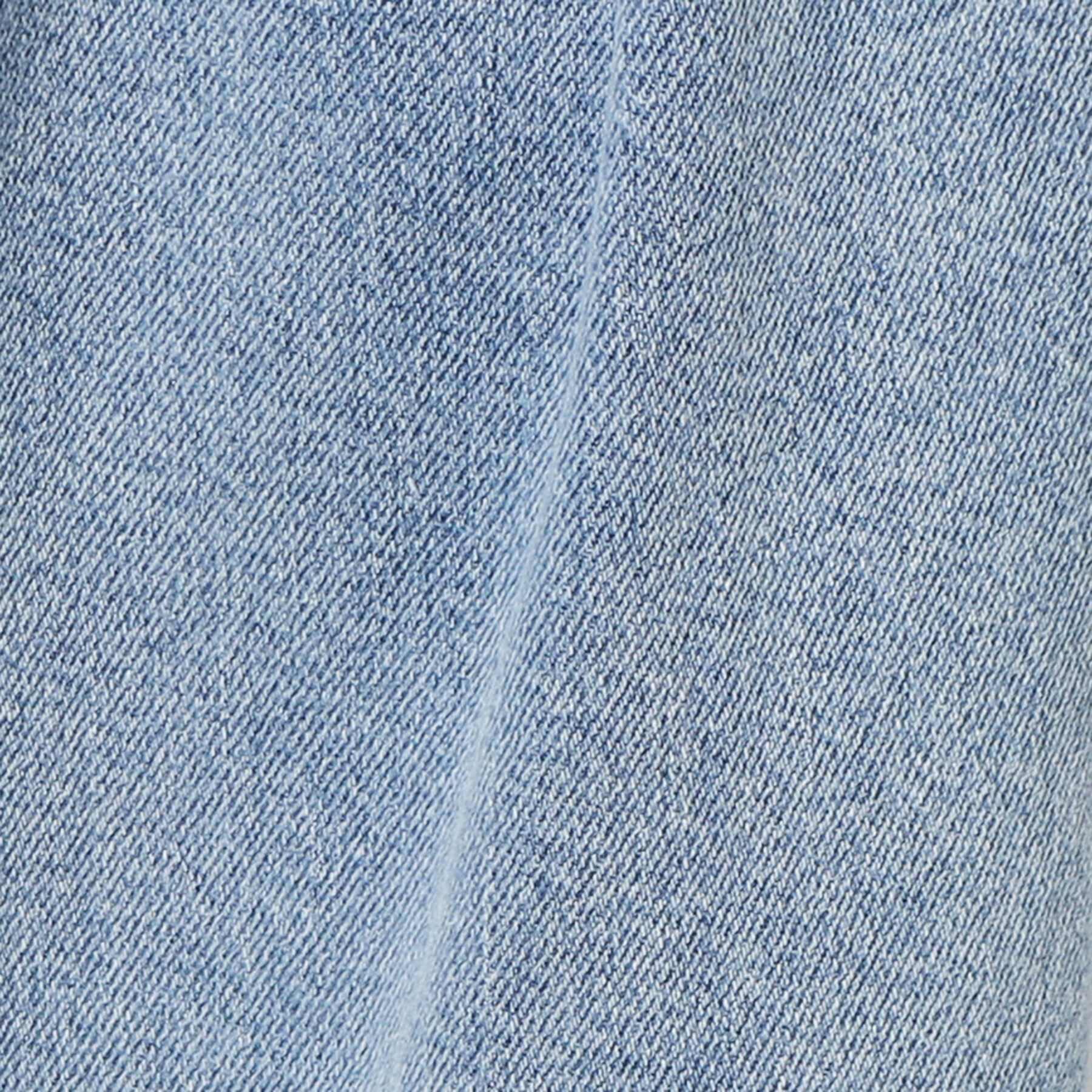 OPAQUE.CLIP「ストレッチタックワイドデニム／オーガニックコットン混【洗濯機洗い可】」|デニム|