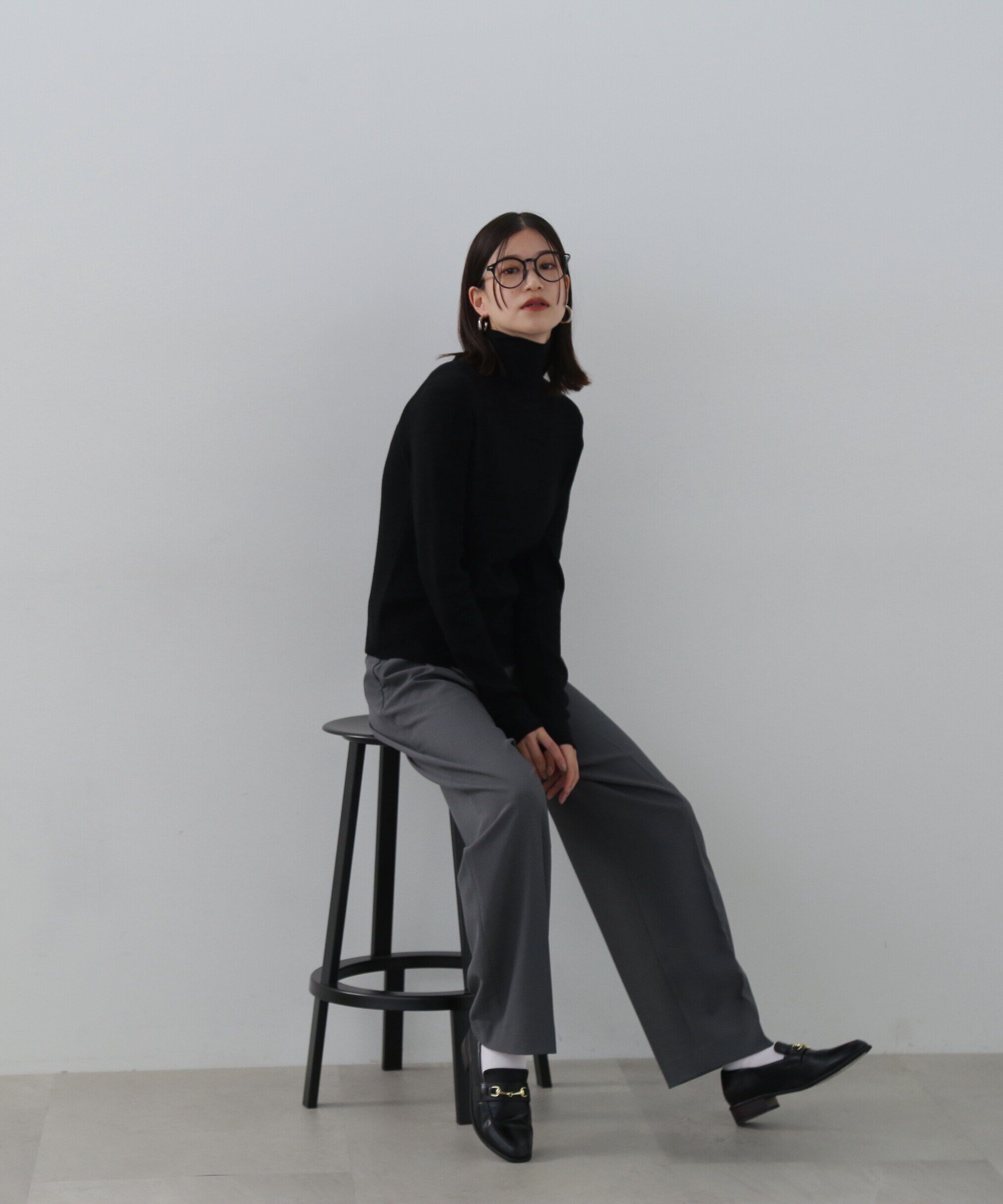  「ウール混ハイネックニット」|ニット・セーター|