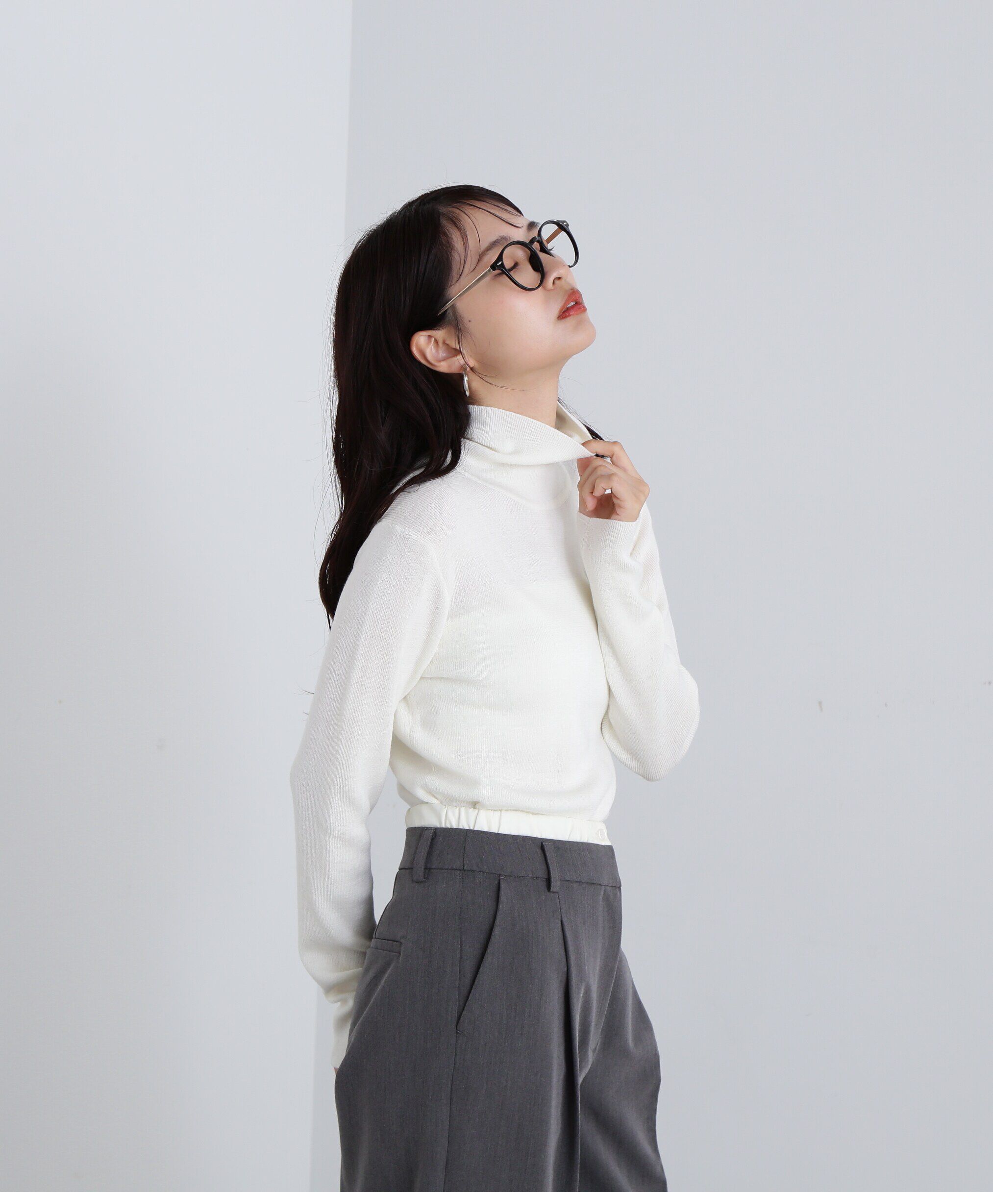  「ウール混ハイネックニット」|ニット・セーター|