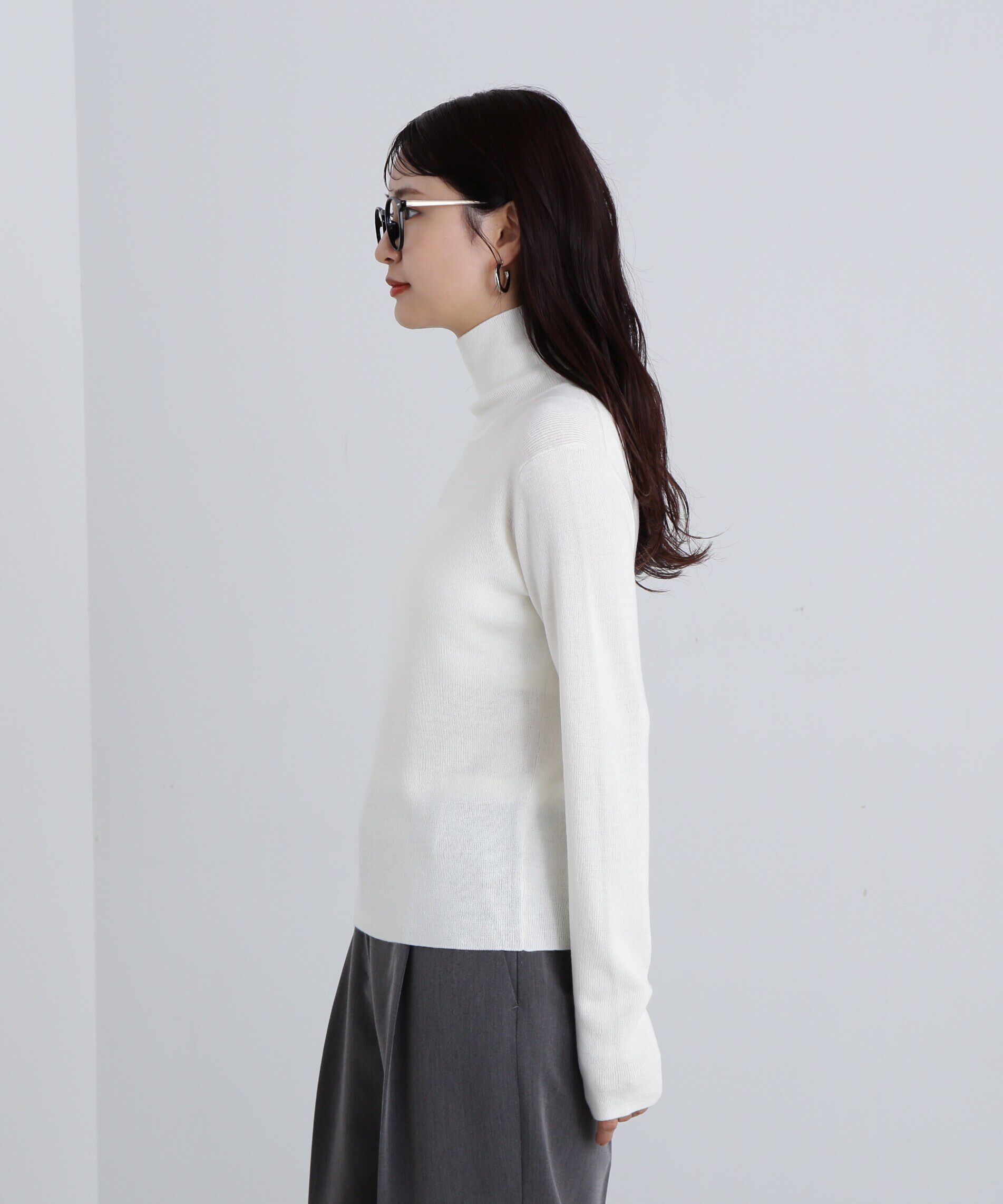  「ウール混ハイネックニット」|ニット・セーター|