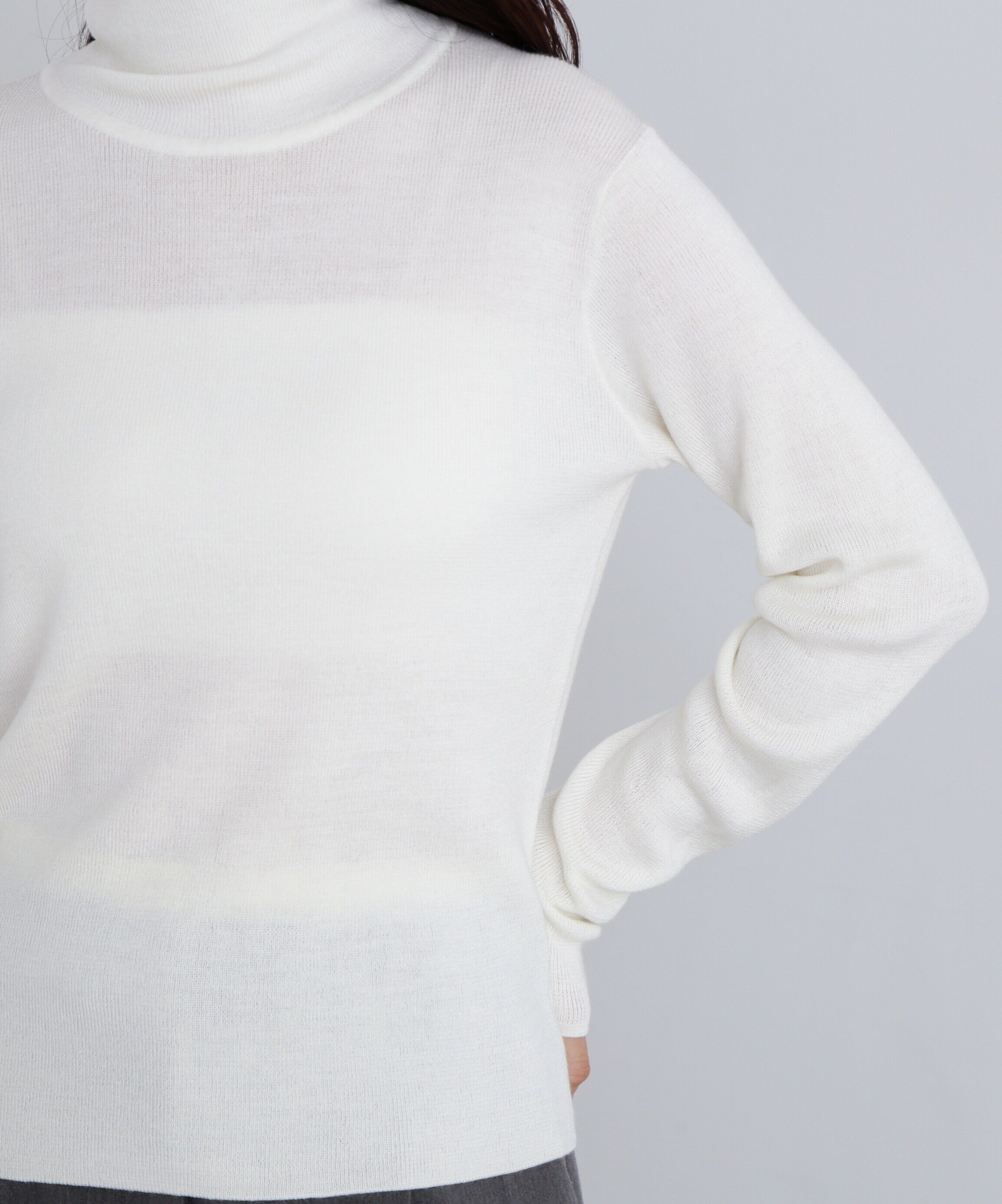  「ウール混ハイネックニット」|ニット・セーター|