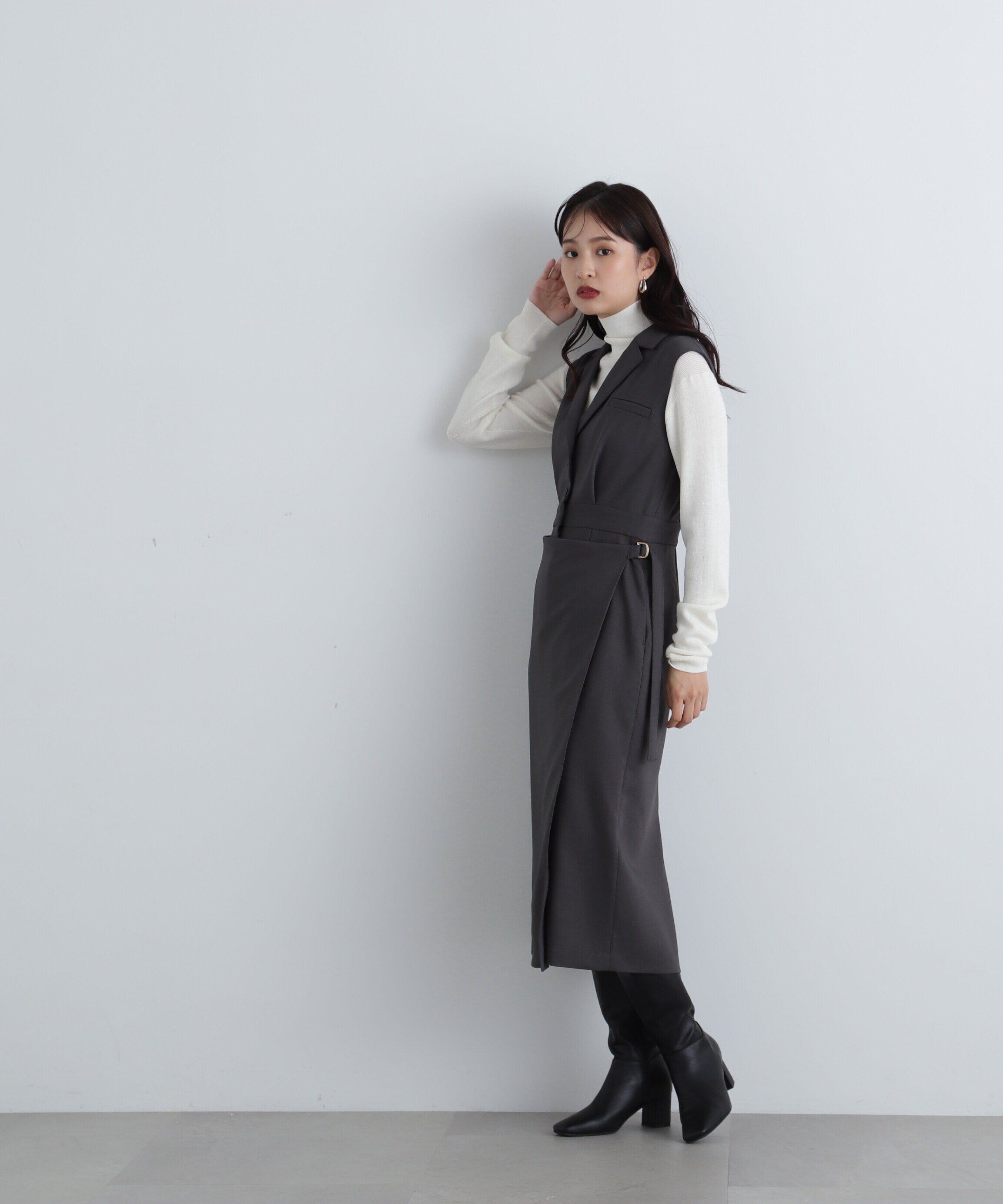  「ウール混ハイネックニット」|ニット・セーター|