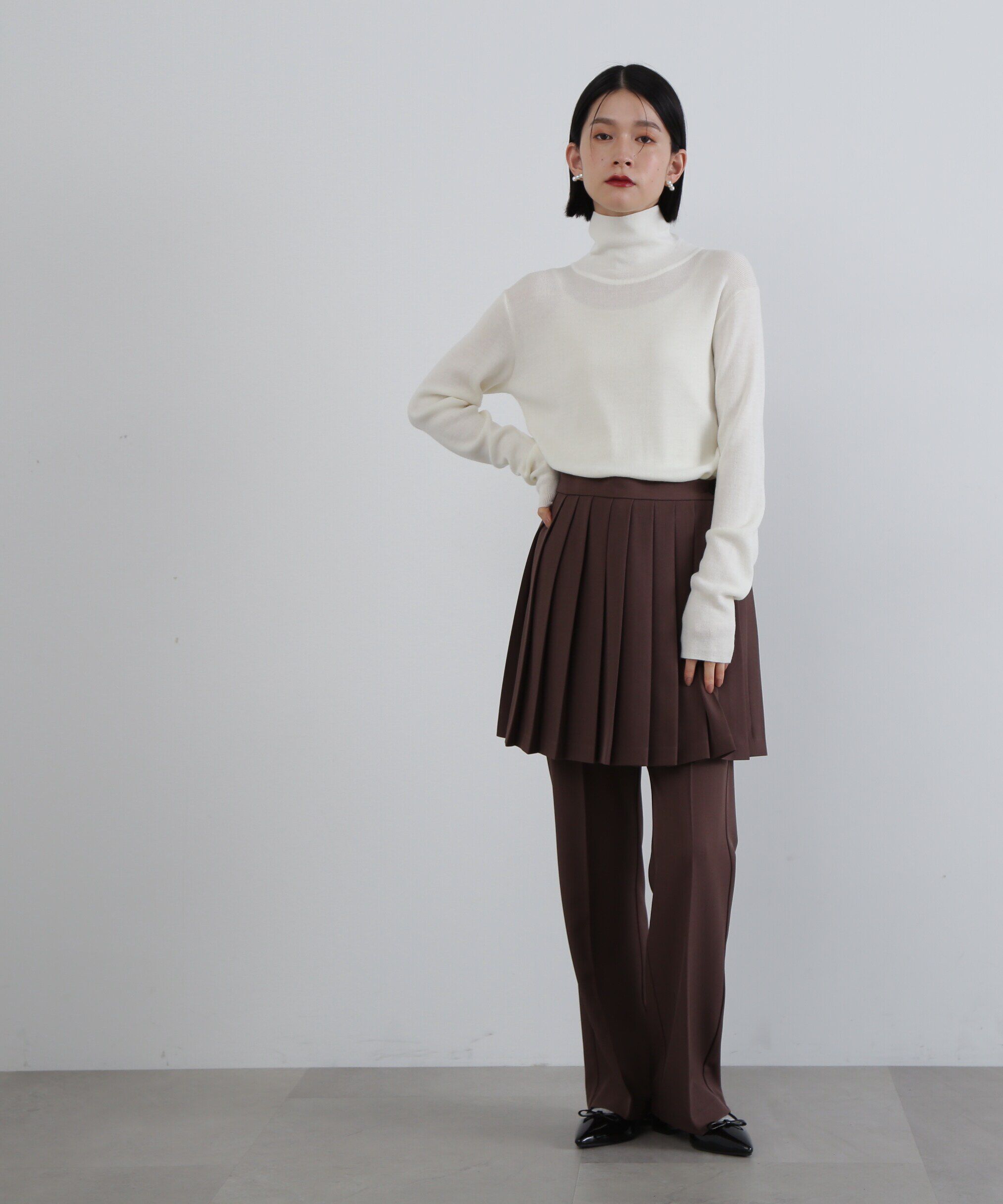  「ウール混ハイネックニット」|ニット・セーター|