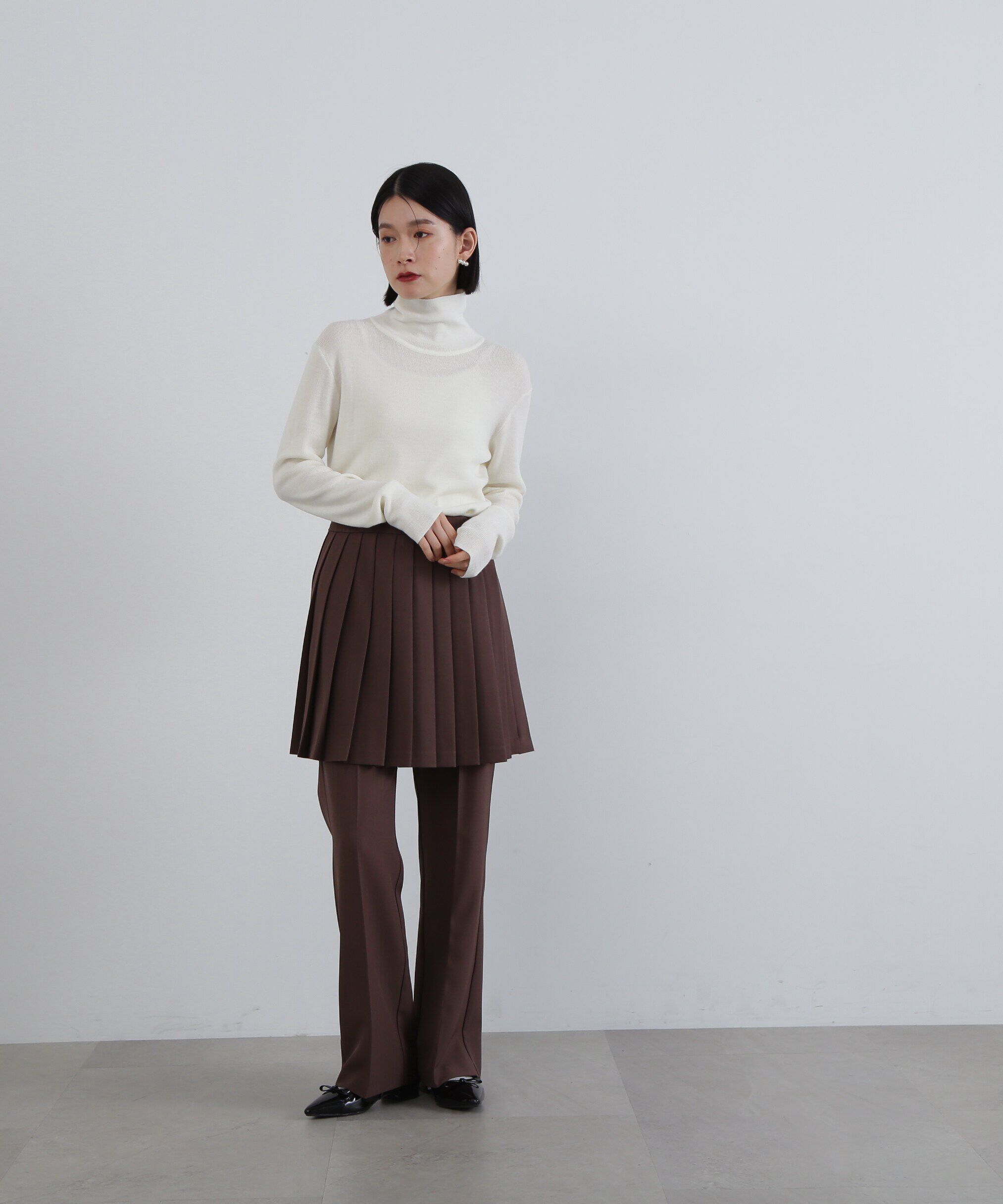  「ウール混ハイネックニット」|ニット・セーター|