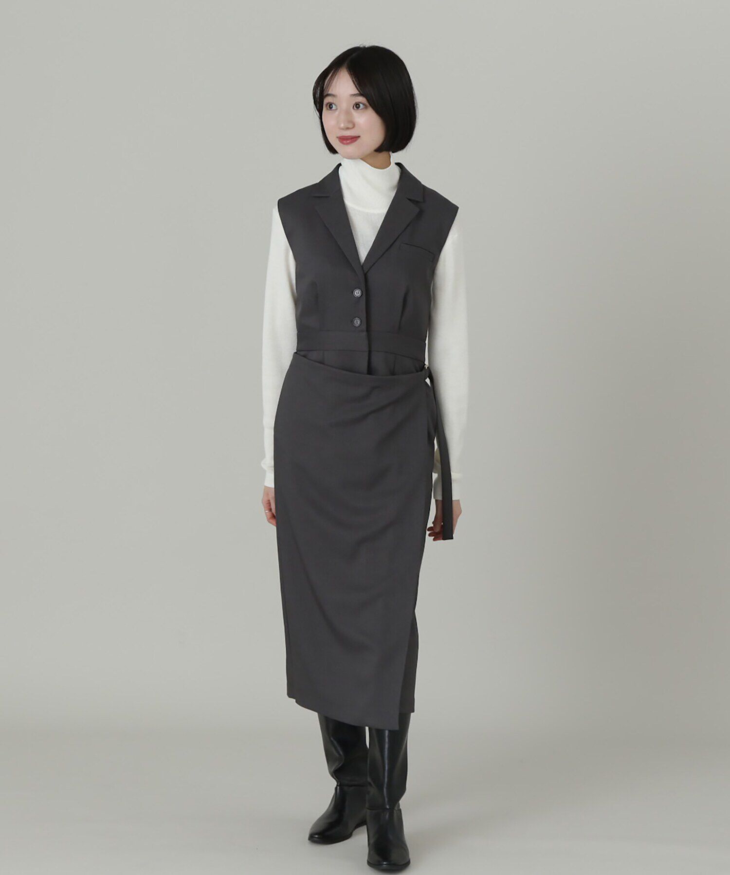  「ウール混ハイネックニット」|ニット・セーター|