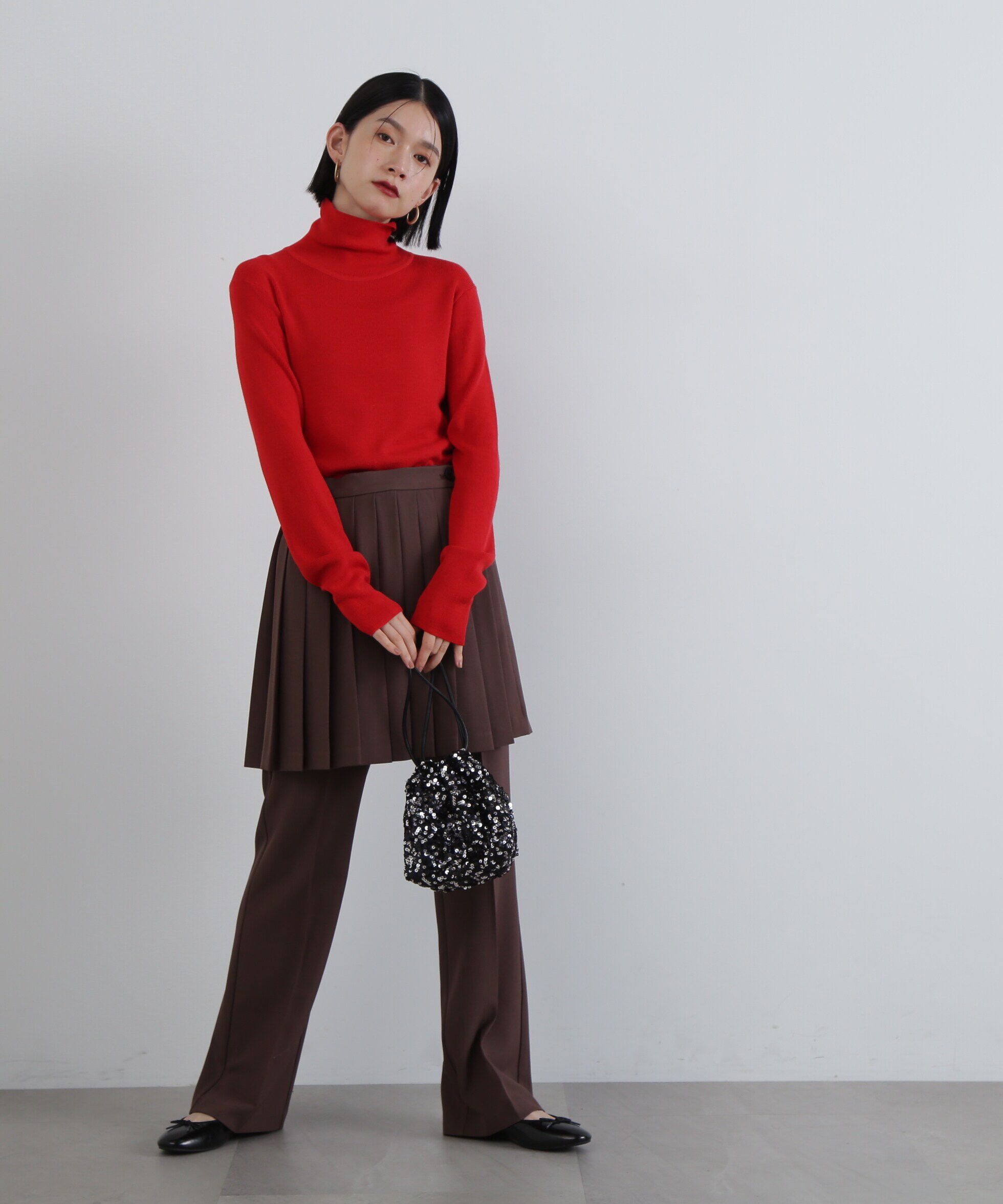  「ウール混ハイネックニット」|ニット・セーター|