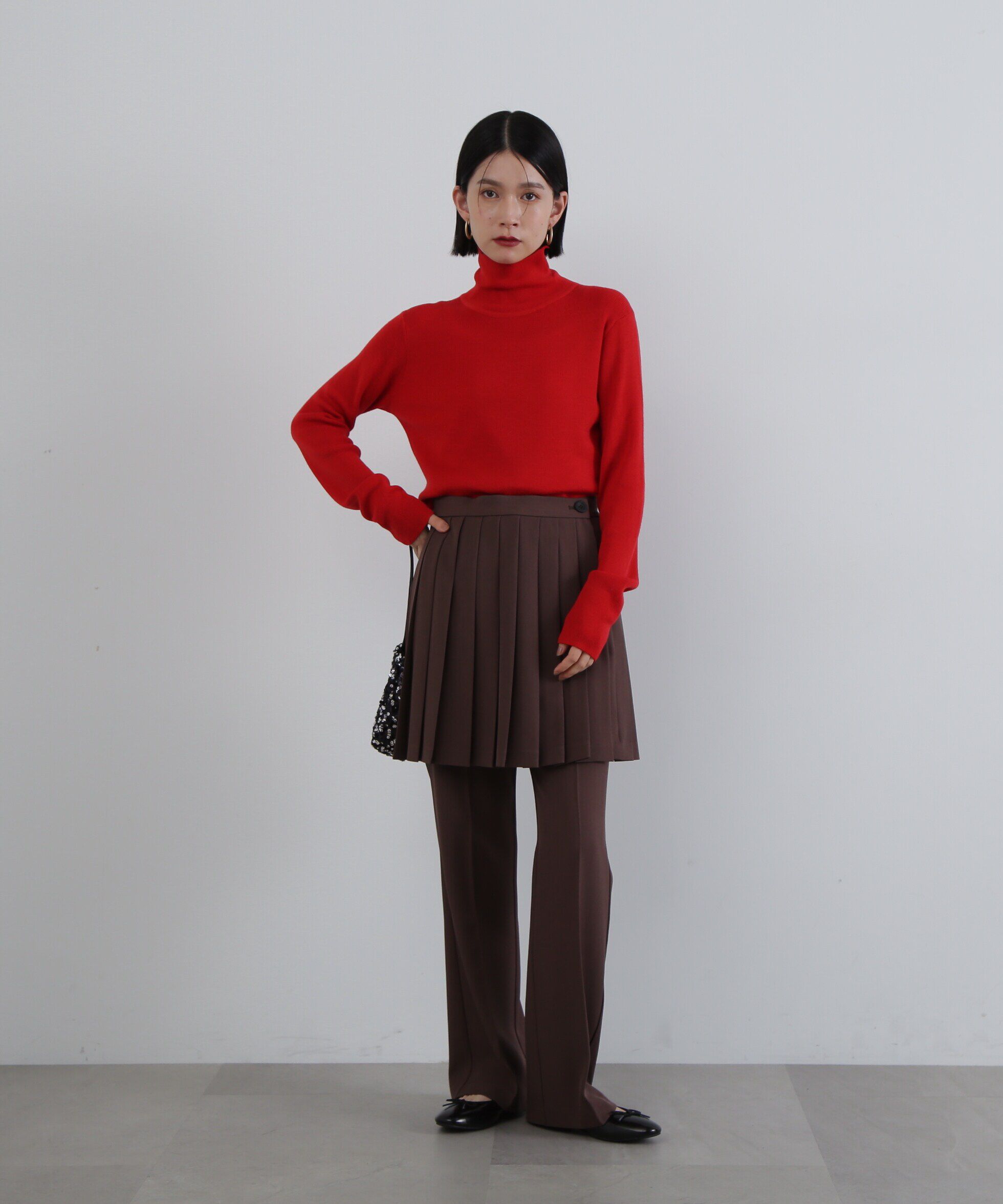  「ウール混ハイネックニット」|ニット・セーター|