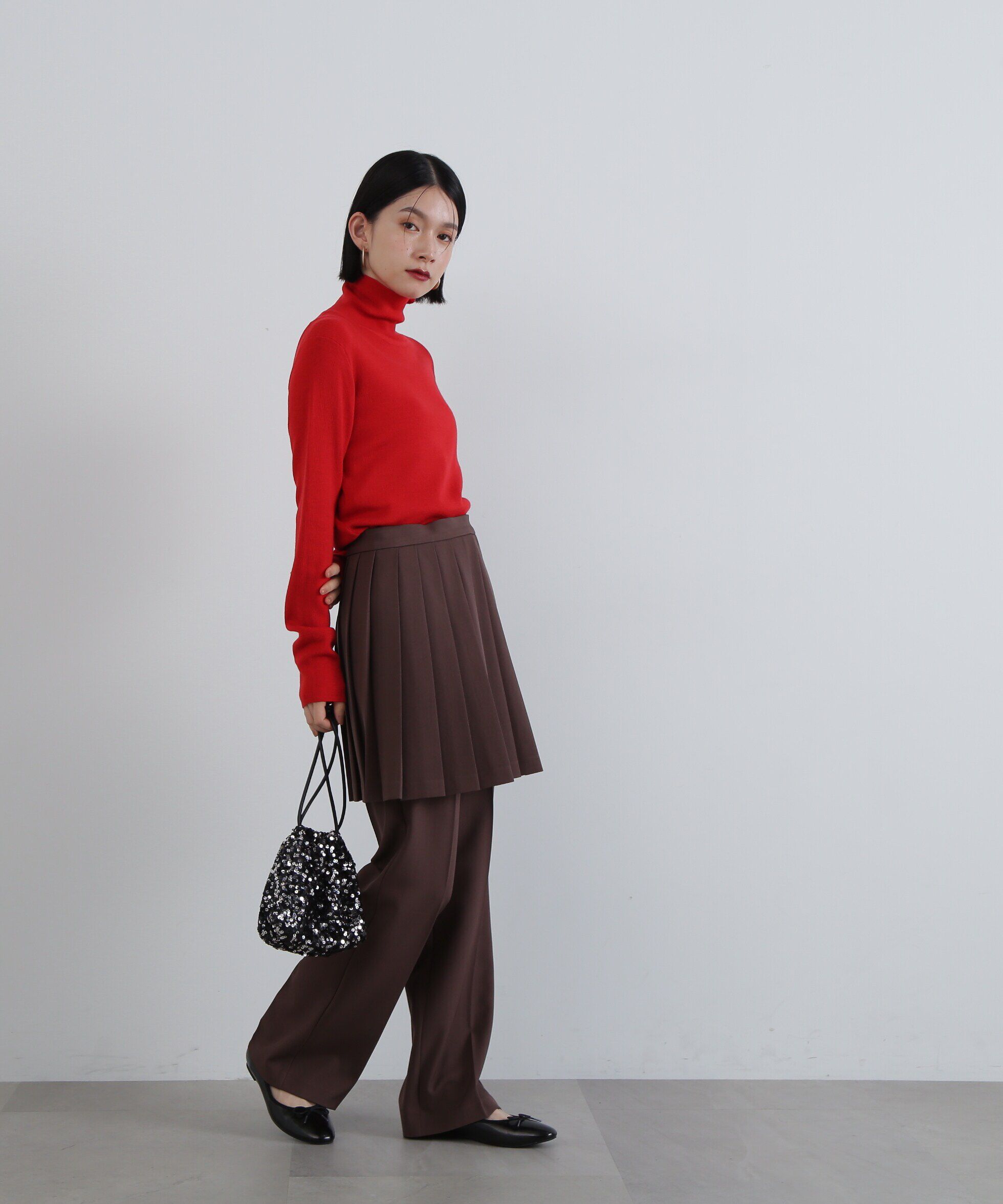  「ウール混ハイネックニット」|ニット・セーター|