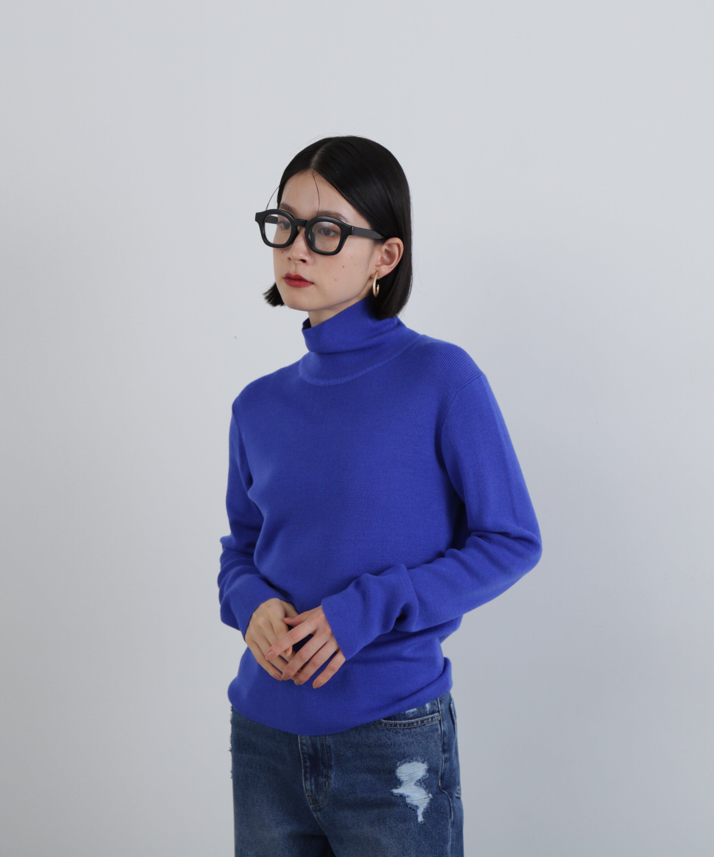  「ウール混ハイネックニット」|ニット・セーター|