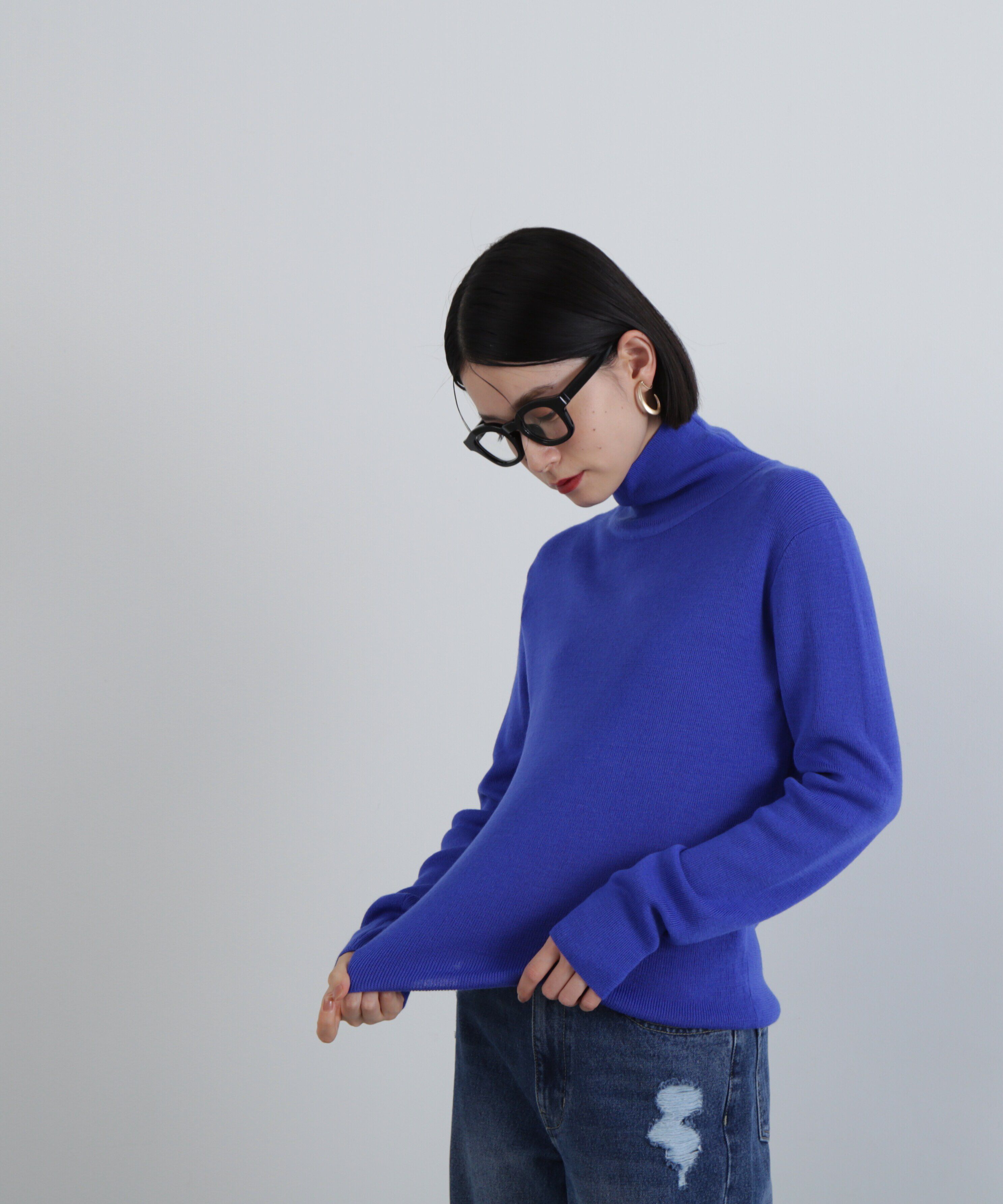  「ウール混ハイネックニット」|ニット・セーター|