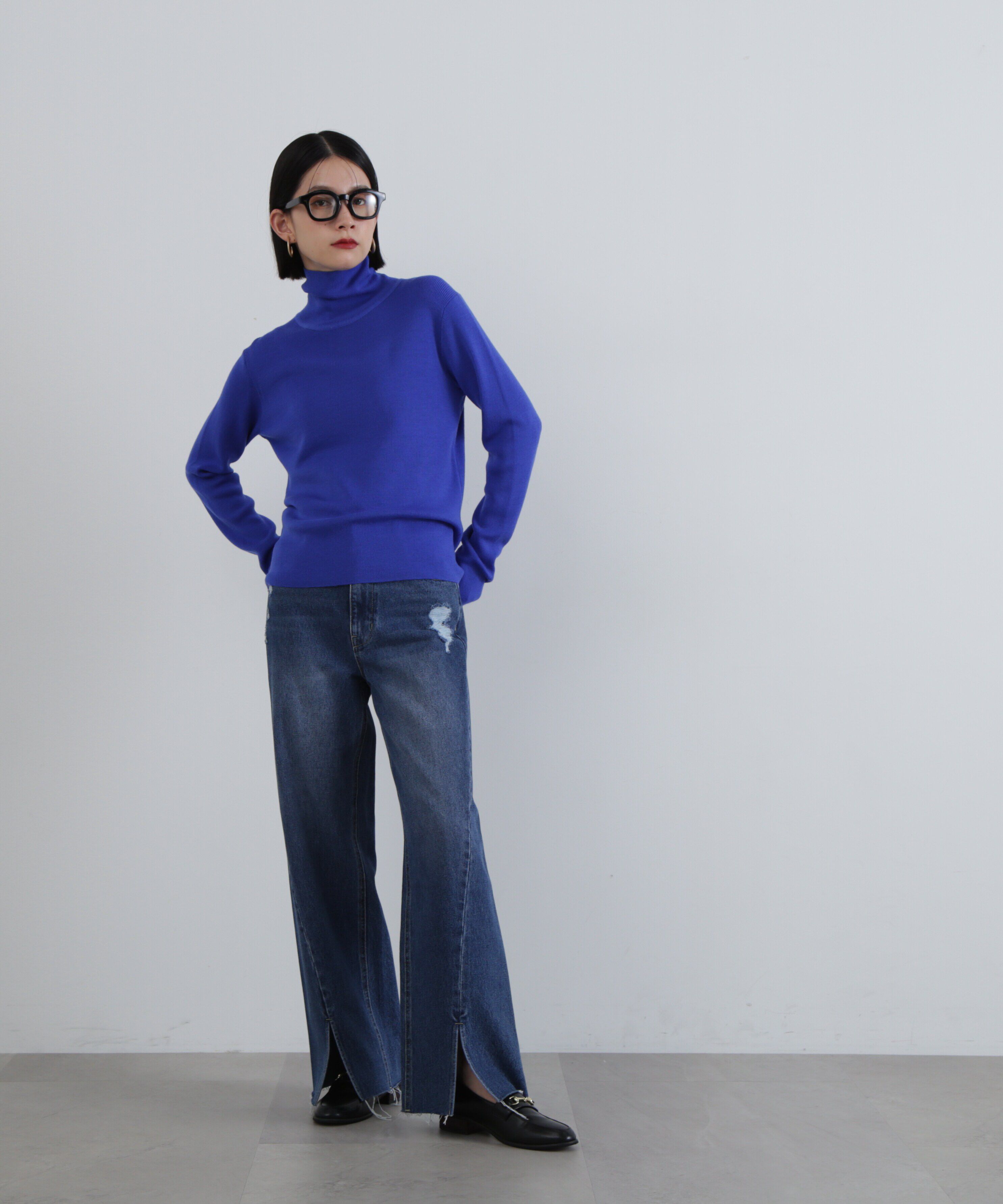  「ウール混ハイネックニット」|ニット・セーター|