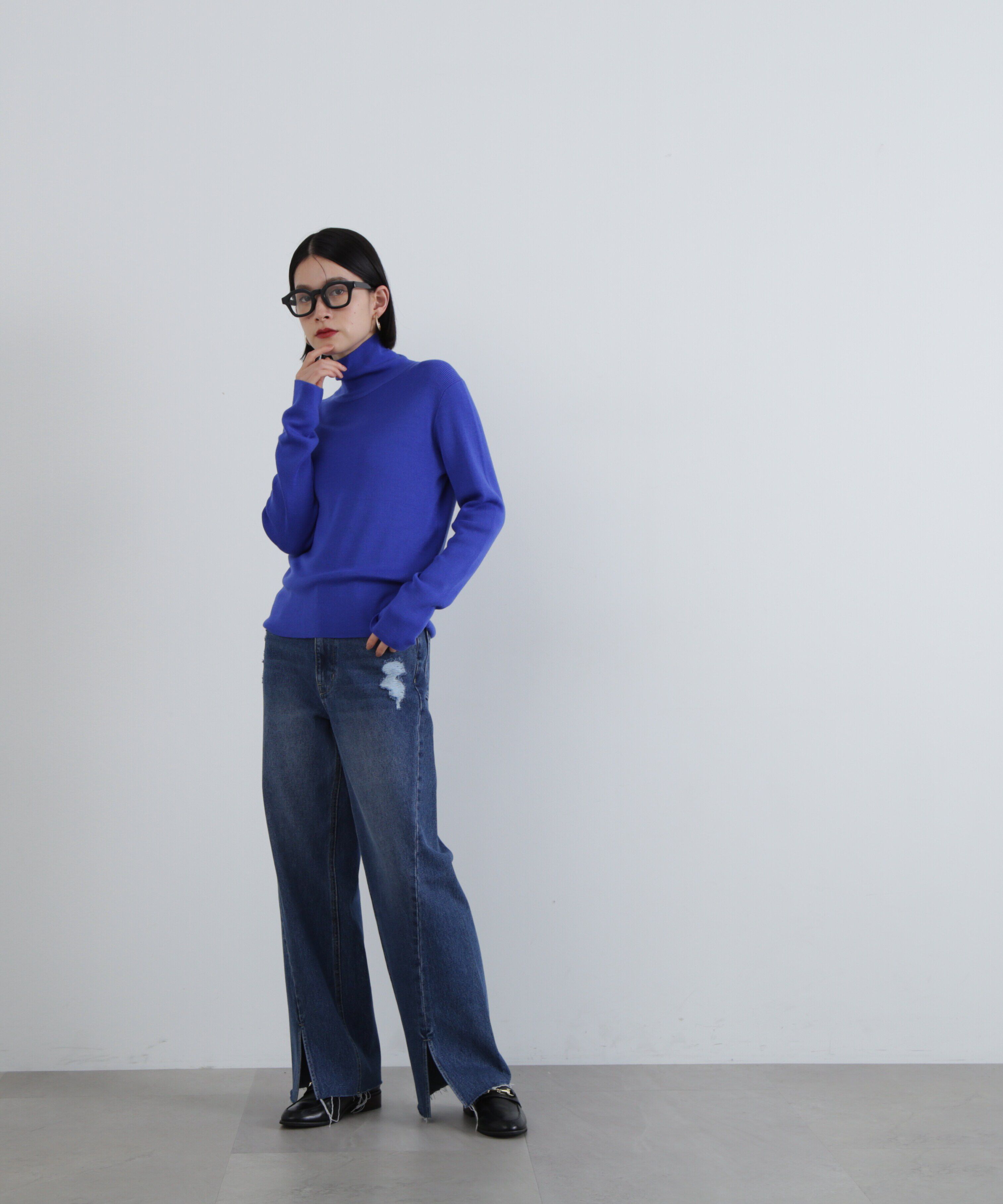  「ウール混ハイネックニット」|ニット・セーター|