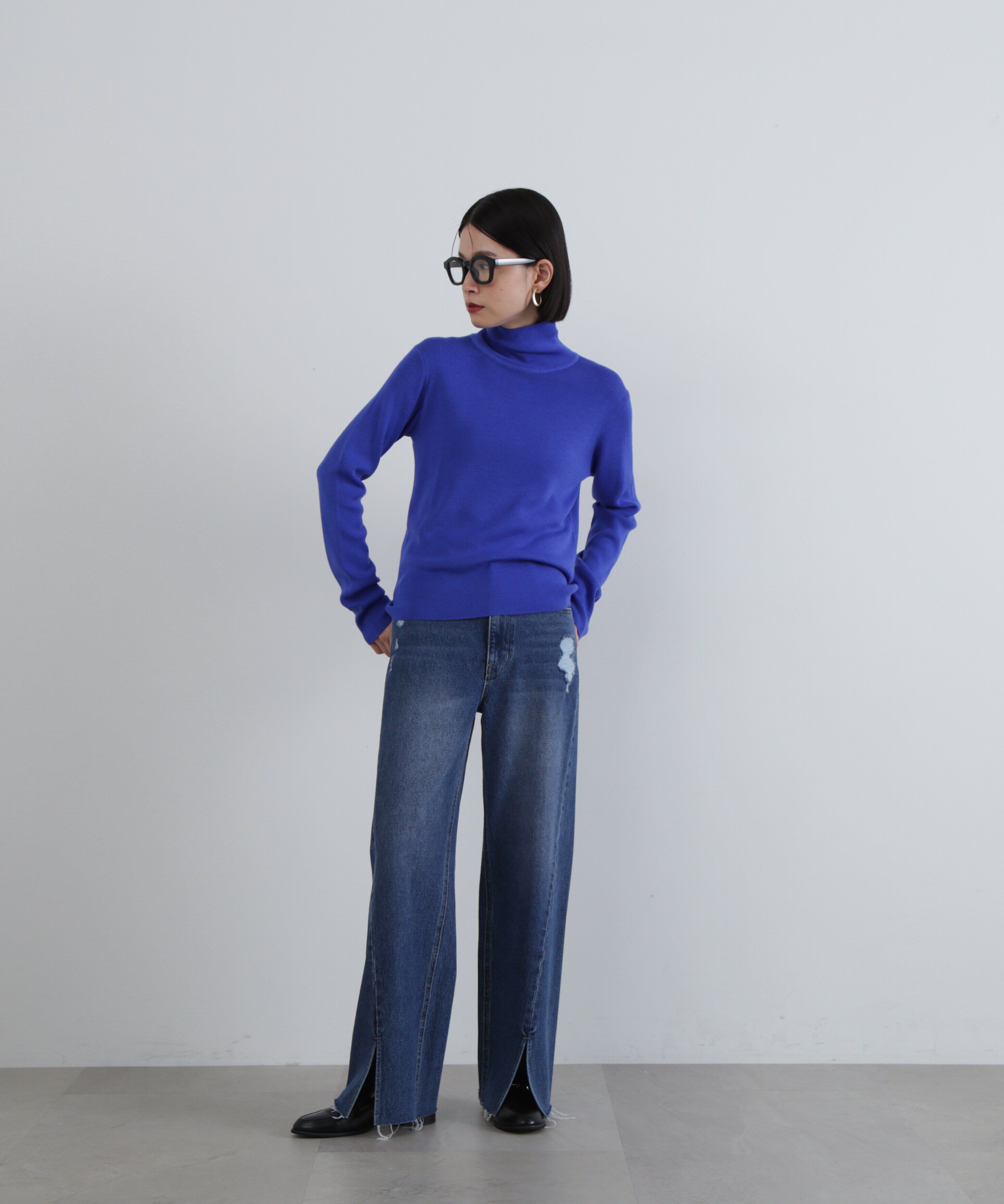  「ウール混ハイネックニット」|ニット・セーター|