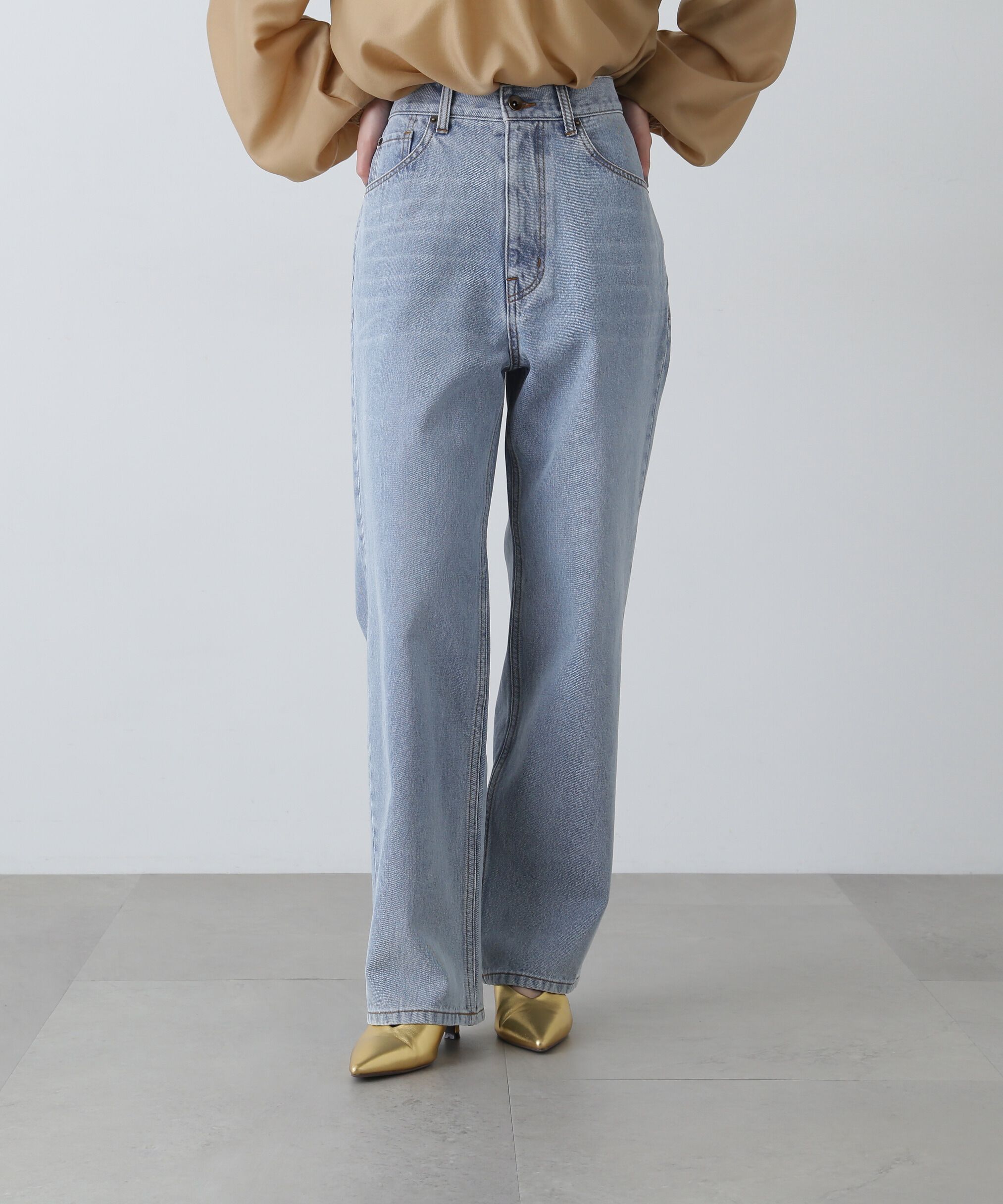  「ハイライズストレートデニムパンツ」|その他|