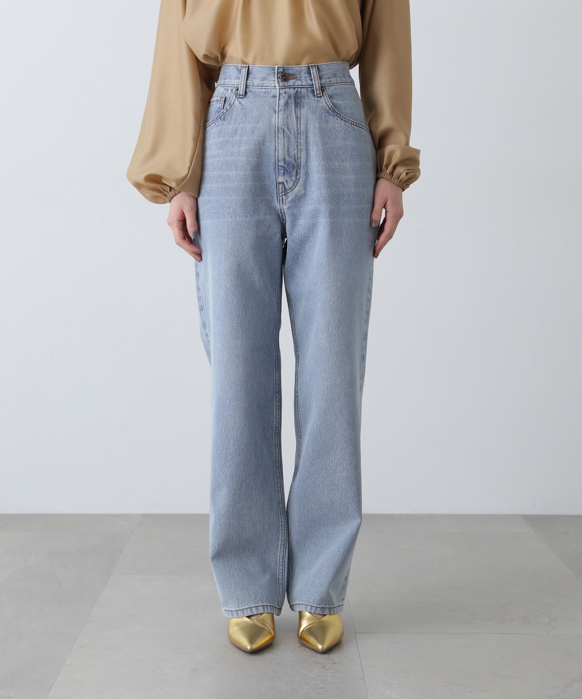  「ハイライズストレートデニムパンツ」|その他|