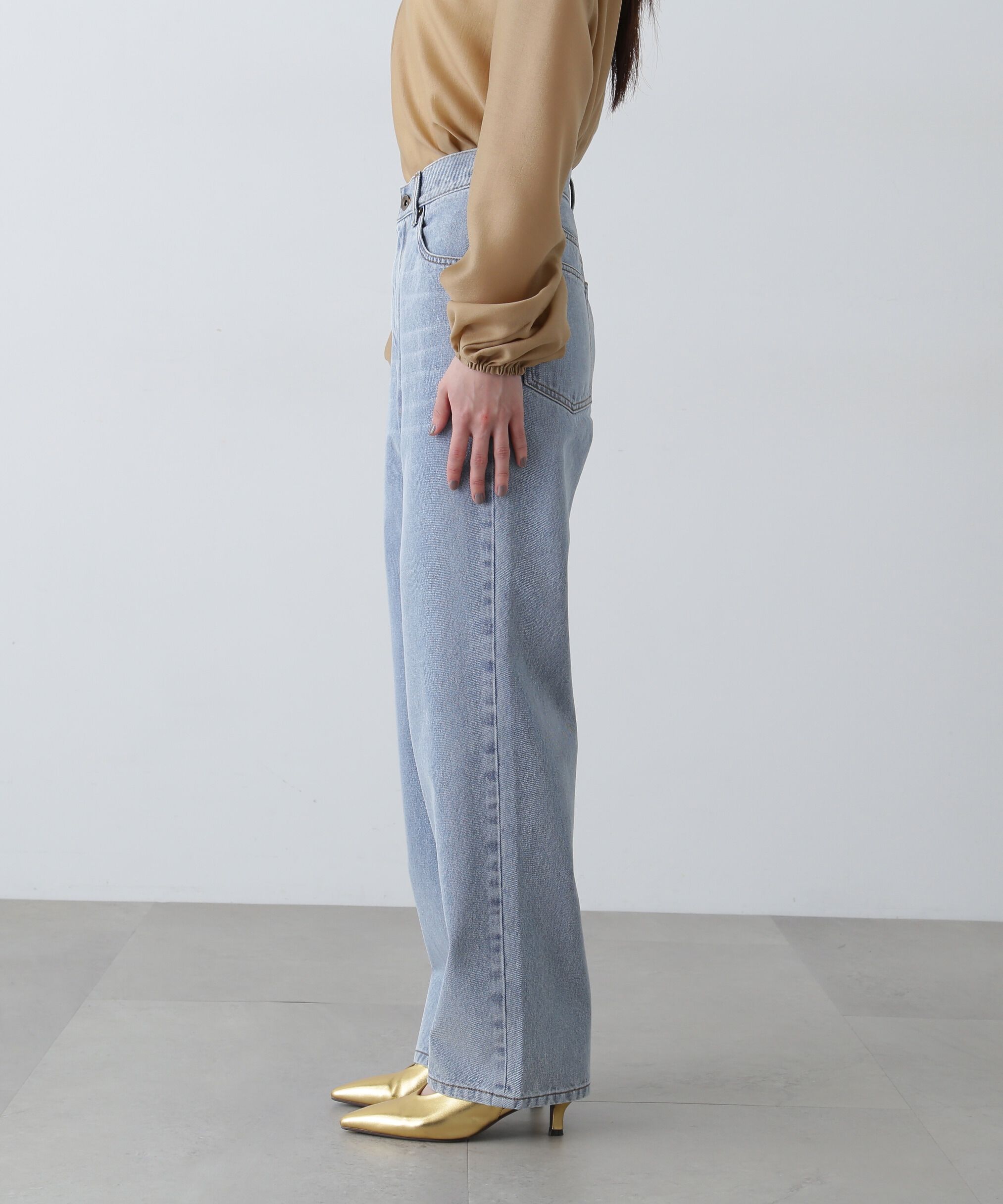  「ハイライズストレートデニムパンツ」|その他|