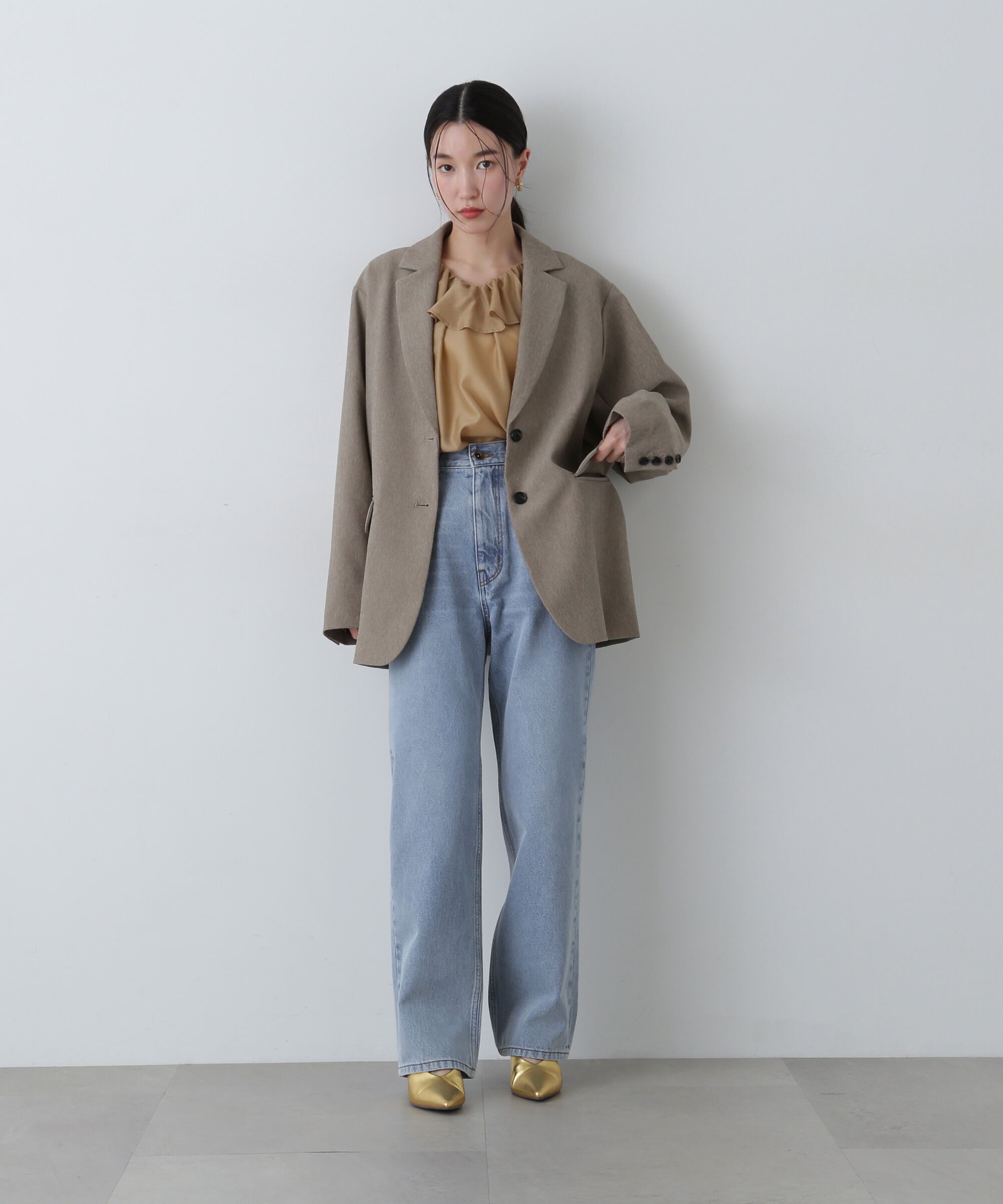  「ハイライズストレートデニムパンツ」|その他|