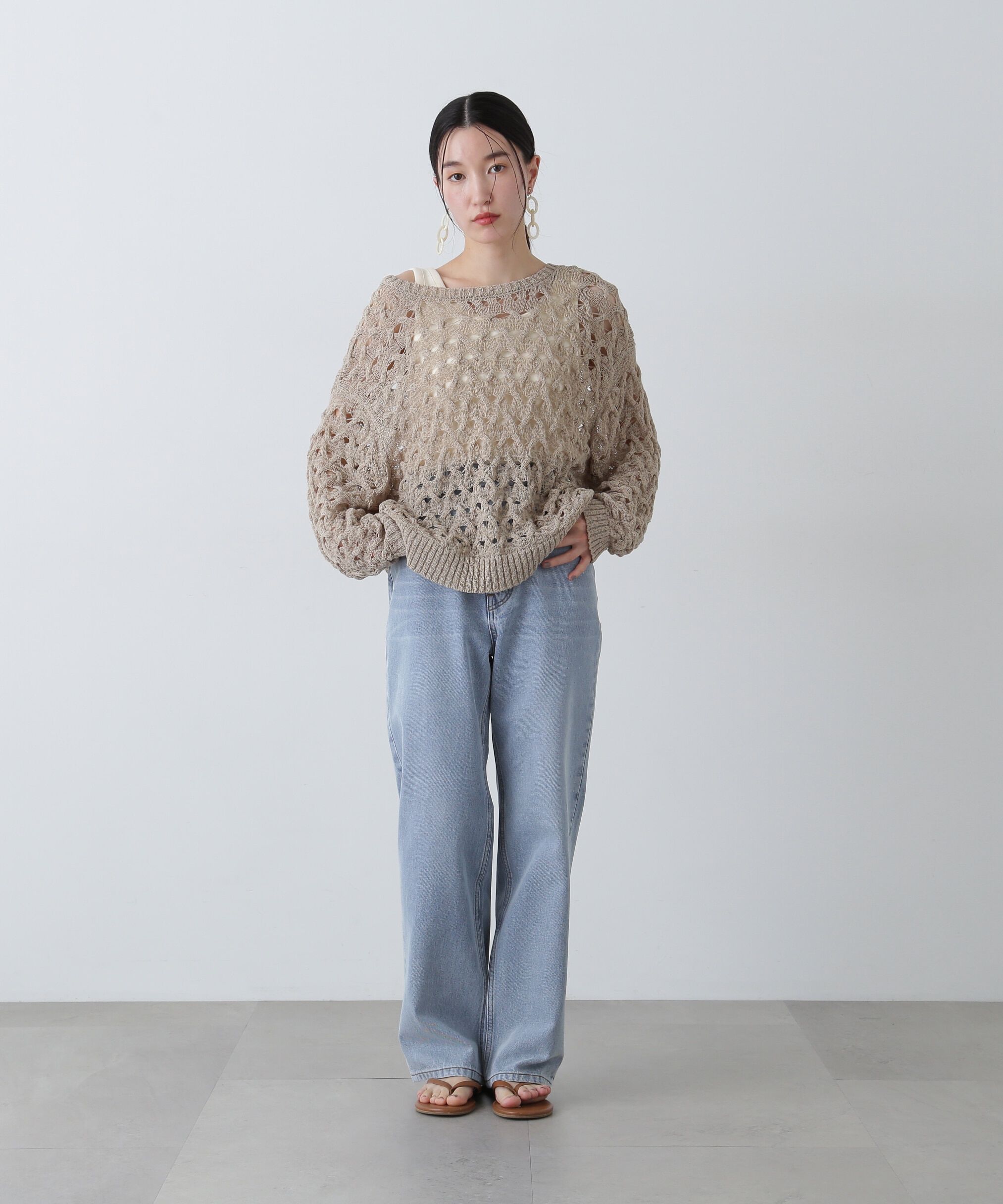  「ハイライズストレートデニムパンツ」|その他|