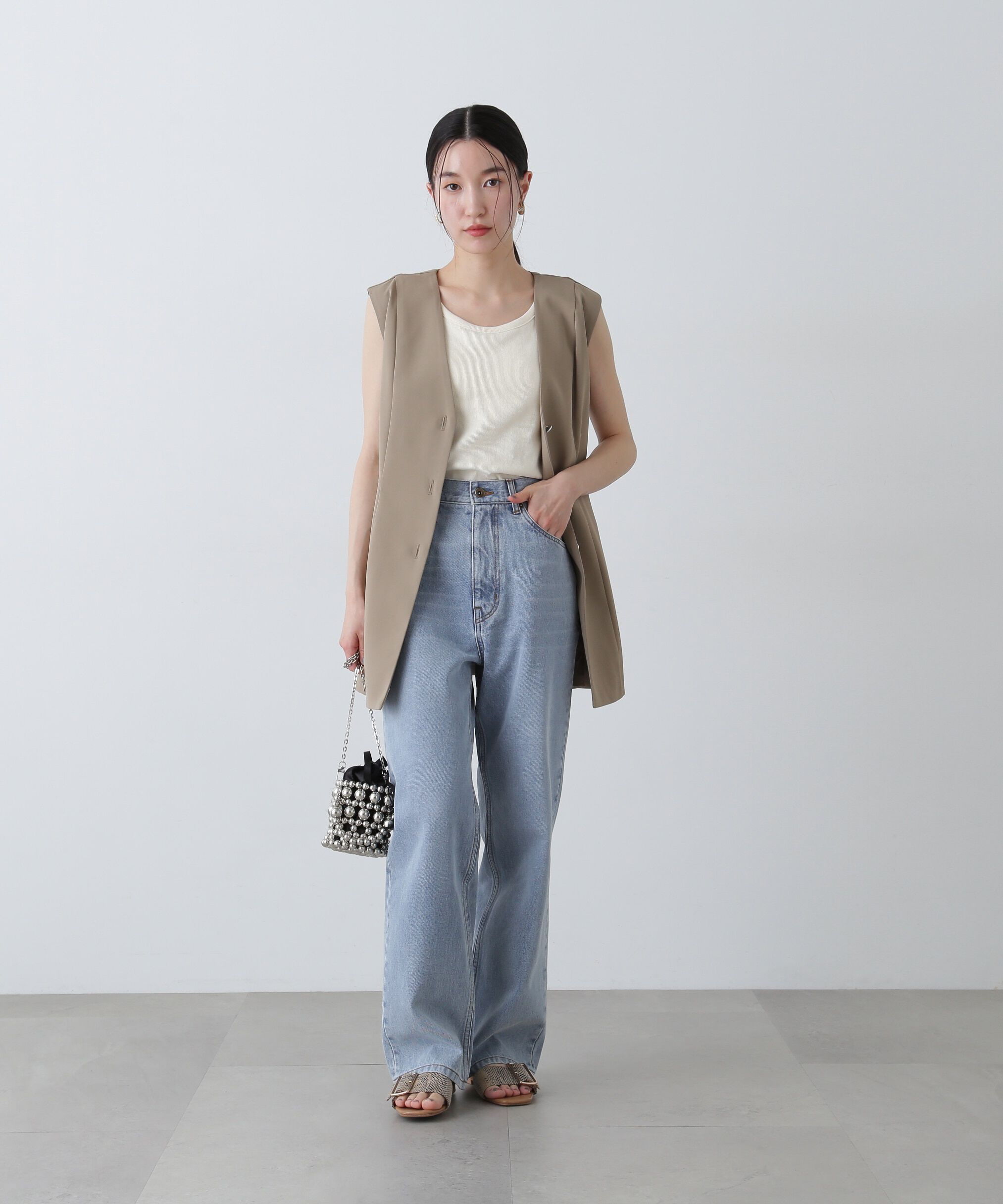  「ハイライズストレートデニムパンツ」|その他|