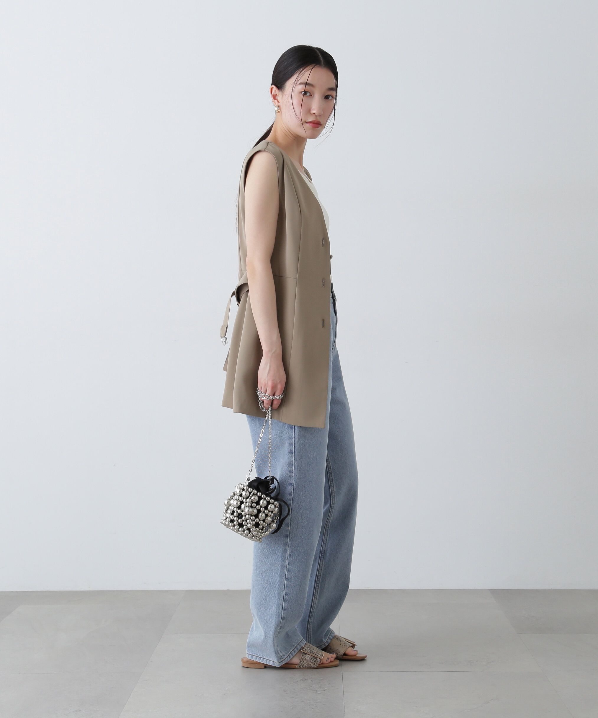  「ハイライズストレートデニムパンツ」|その他|