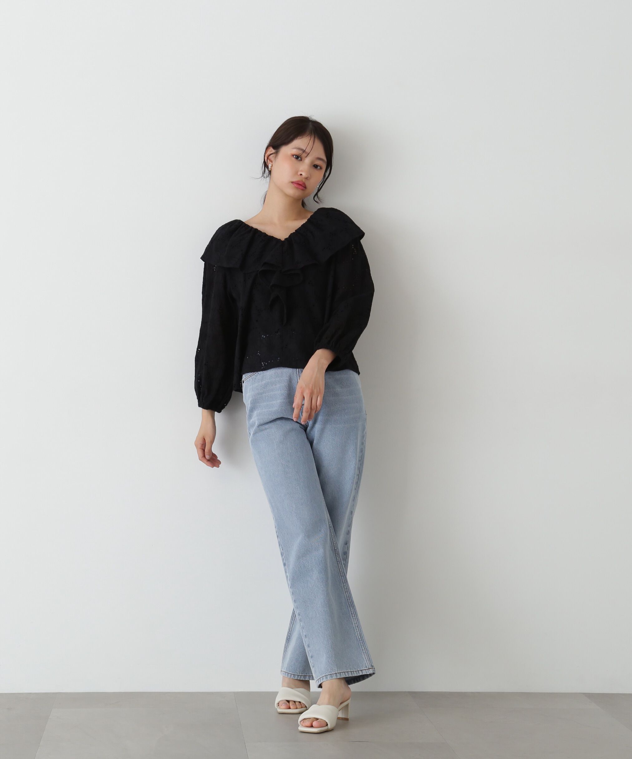  「ハイライズストレートデニムパンツ」|その他|