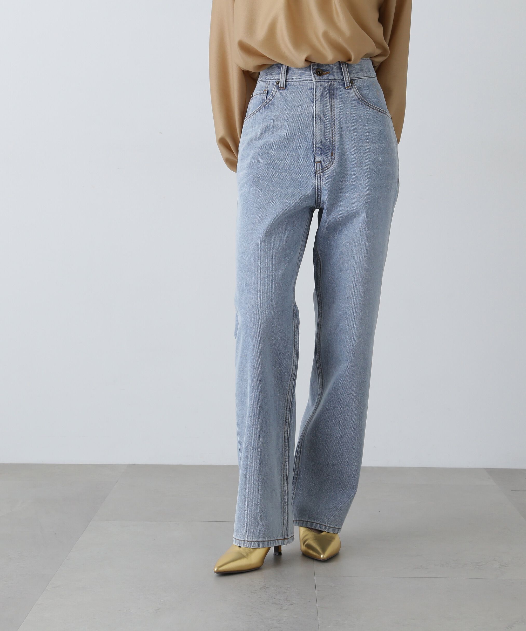  「ハイライズストレートデニムパンツ」|その他|