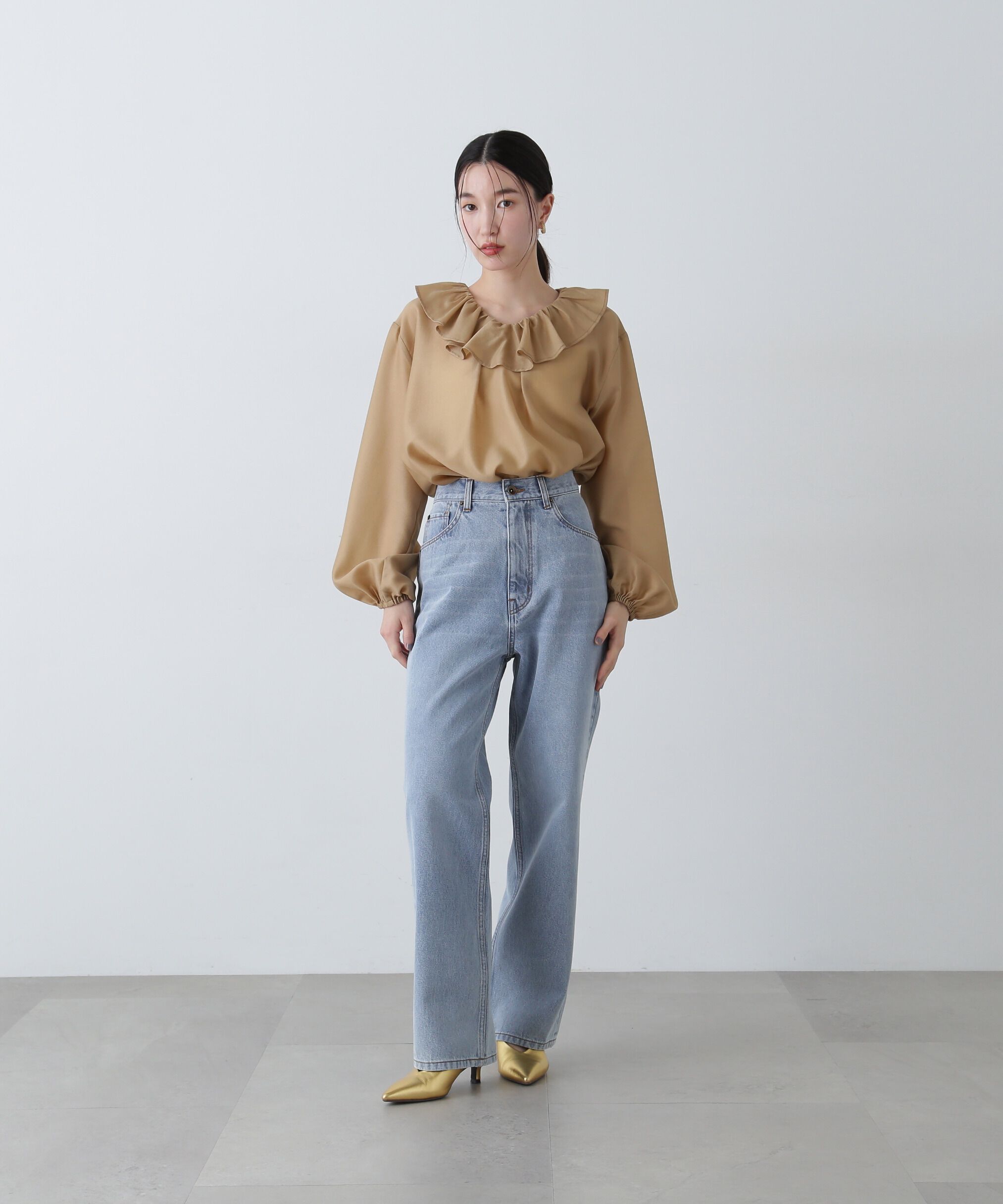  「ハイライズストレートデニムパンツ」|その他|