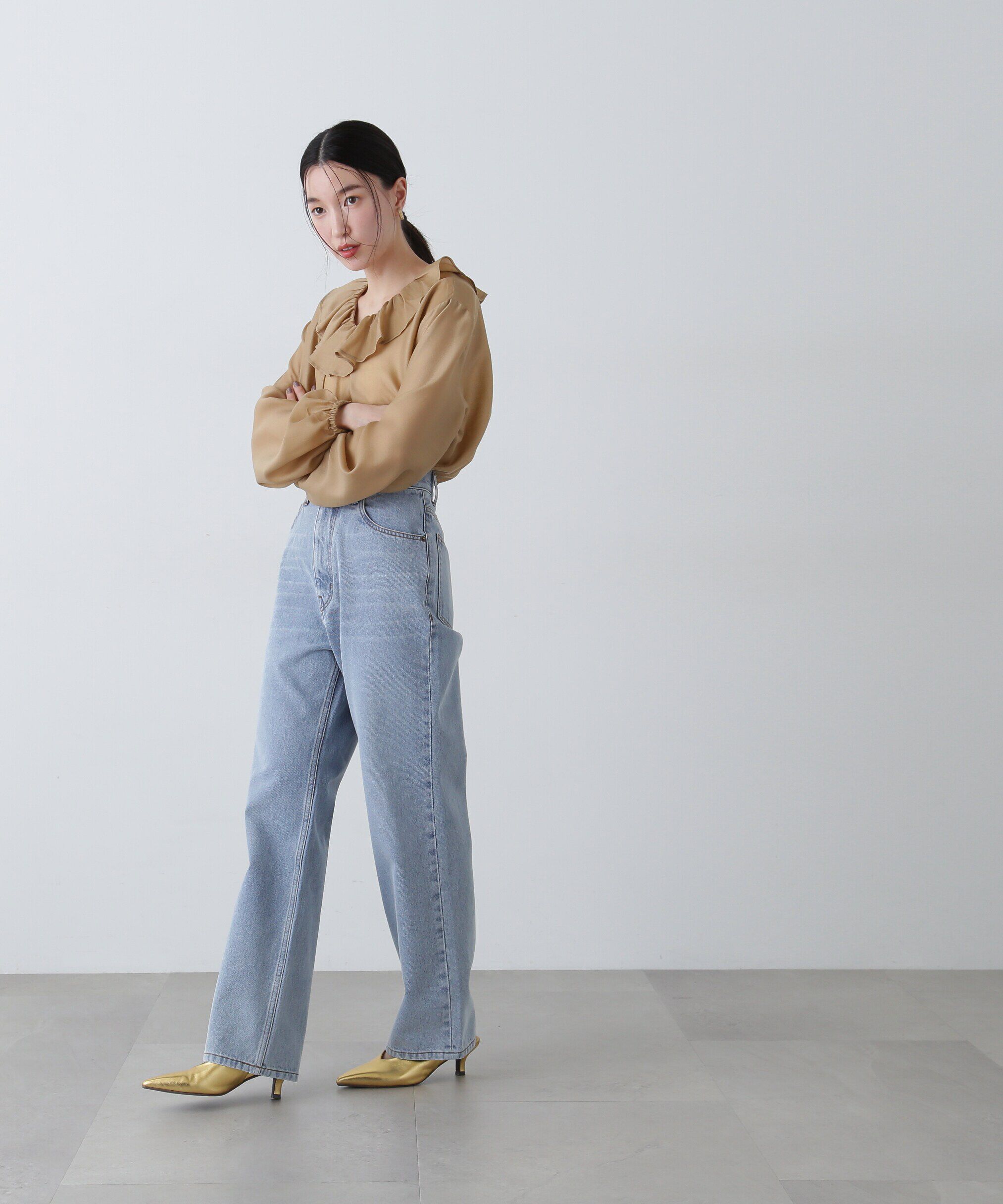  「ハイライズストレートデニムパンツ」|その他|