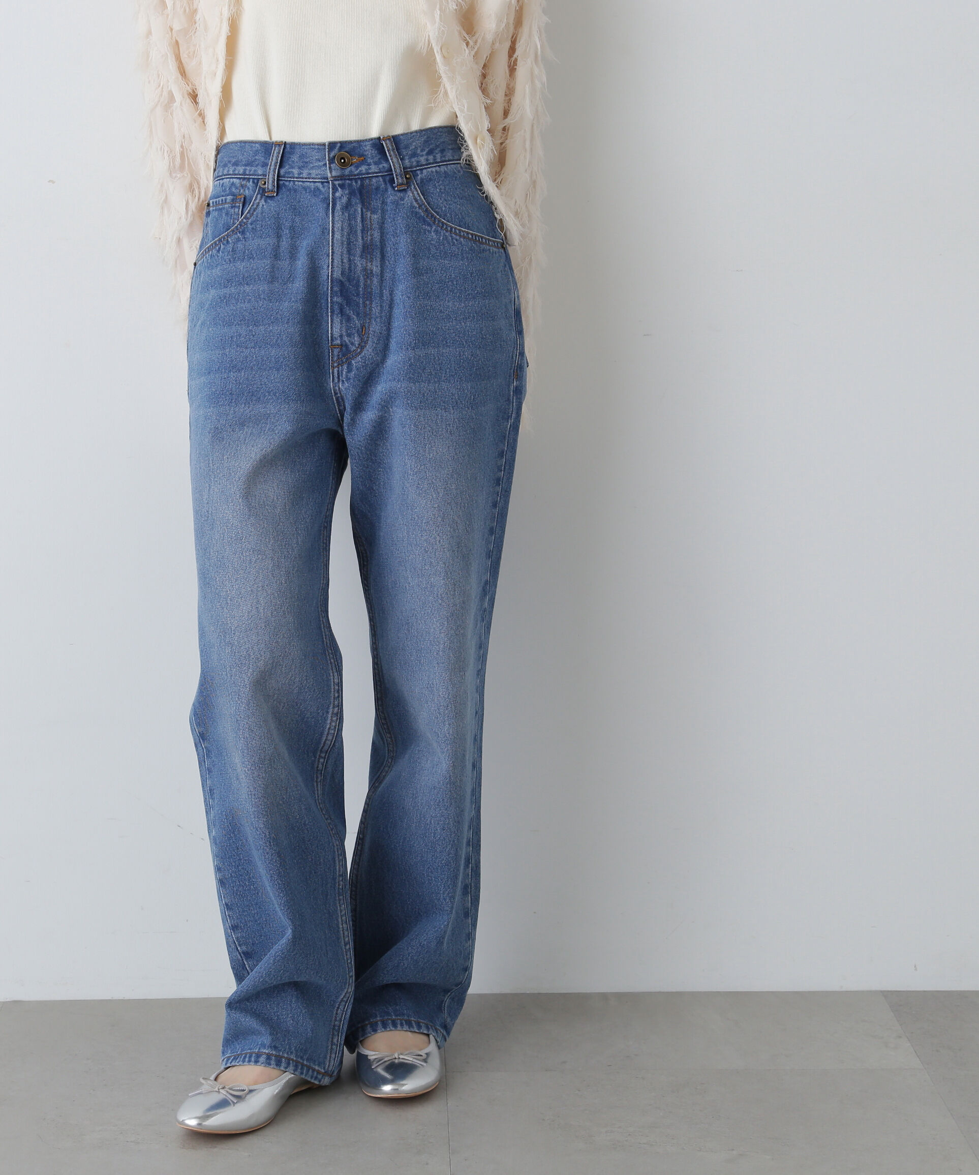  「ハイライズストレートデニムパンツ」|その他|