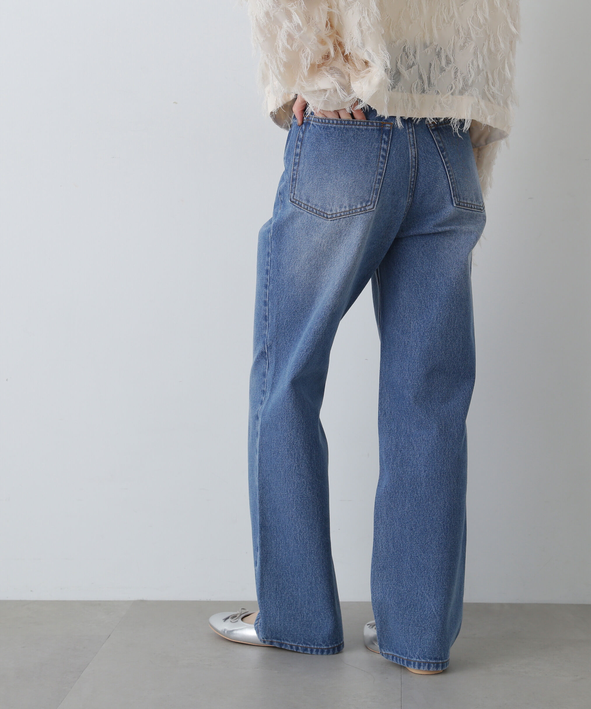  「ハイライズストレートデニムパンツ」|その他|
