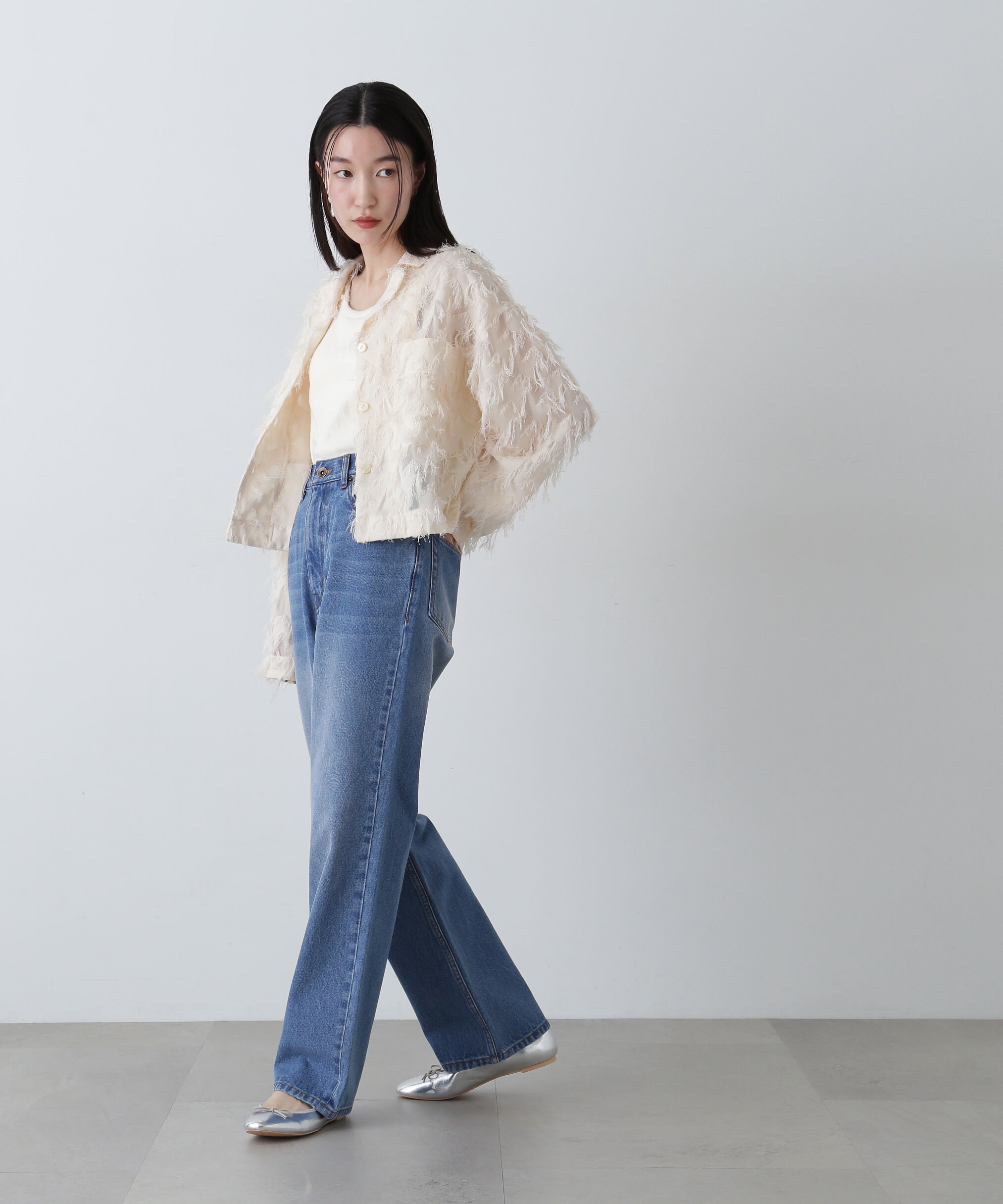  「ハイライズストレートデニムパンツ」|その他|