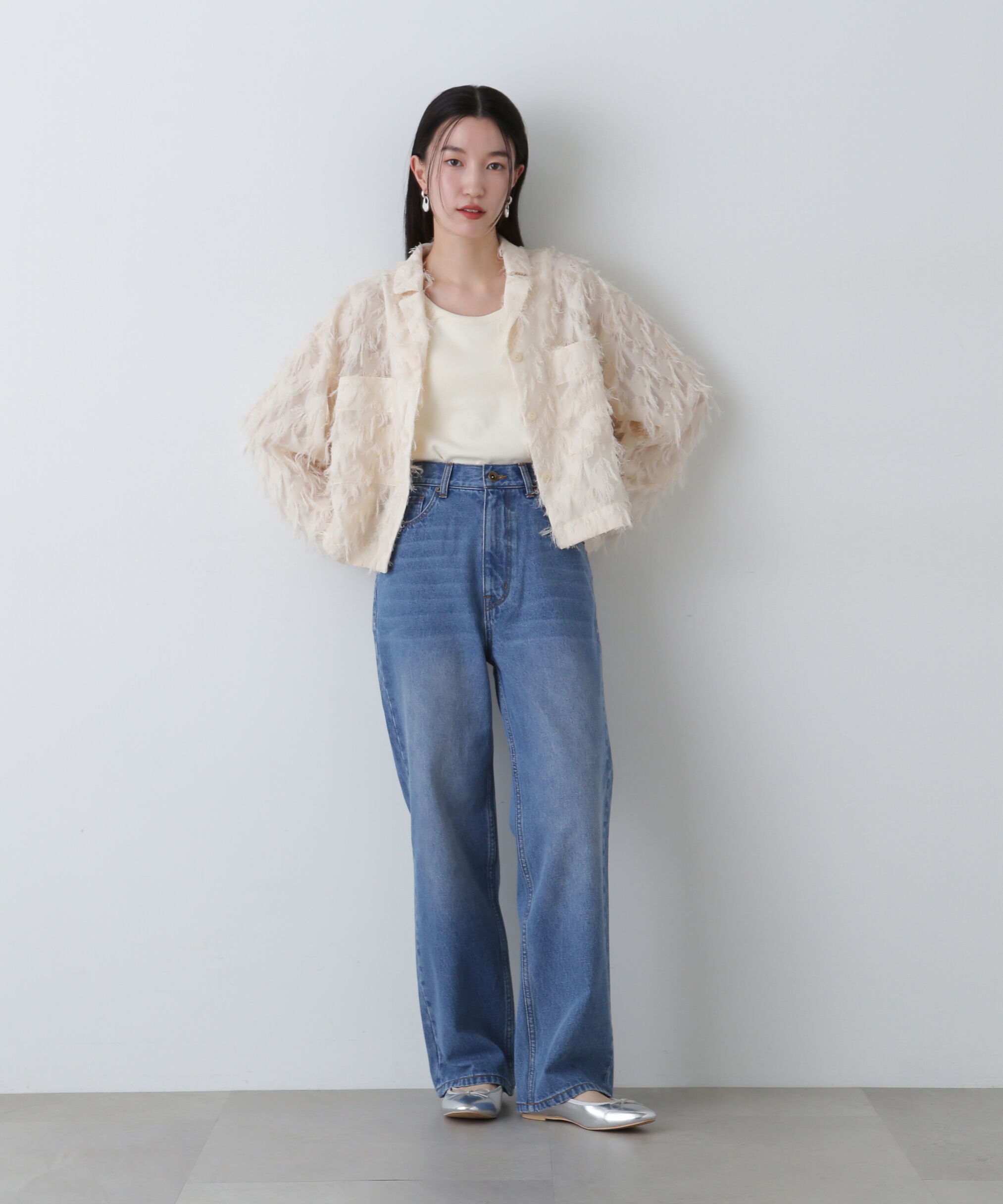  「ハイライズストレートデニムパンツ」|その他|