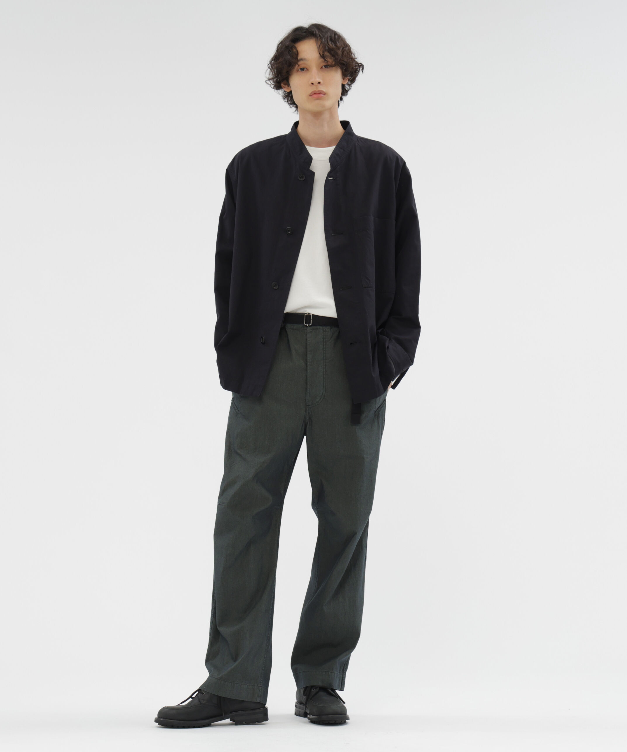 MHL.「DENSE COTTON NYLON TROUSERS」|その他|DARK GREEN3
