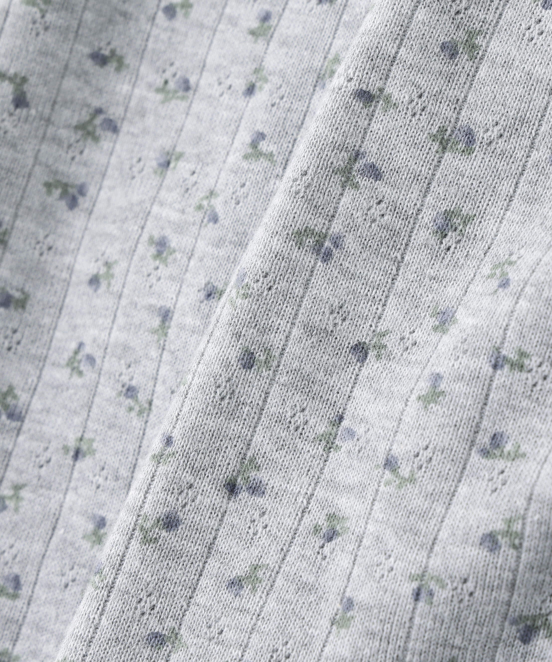  「花柄テレコカーディガン」|Tシャツ・カットソー|