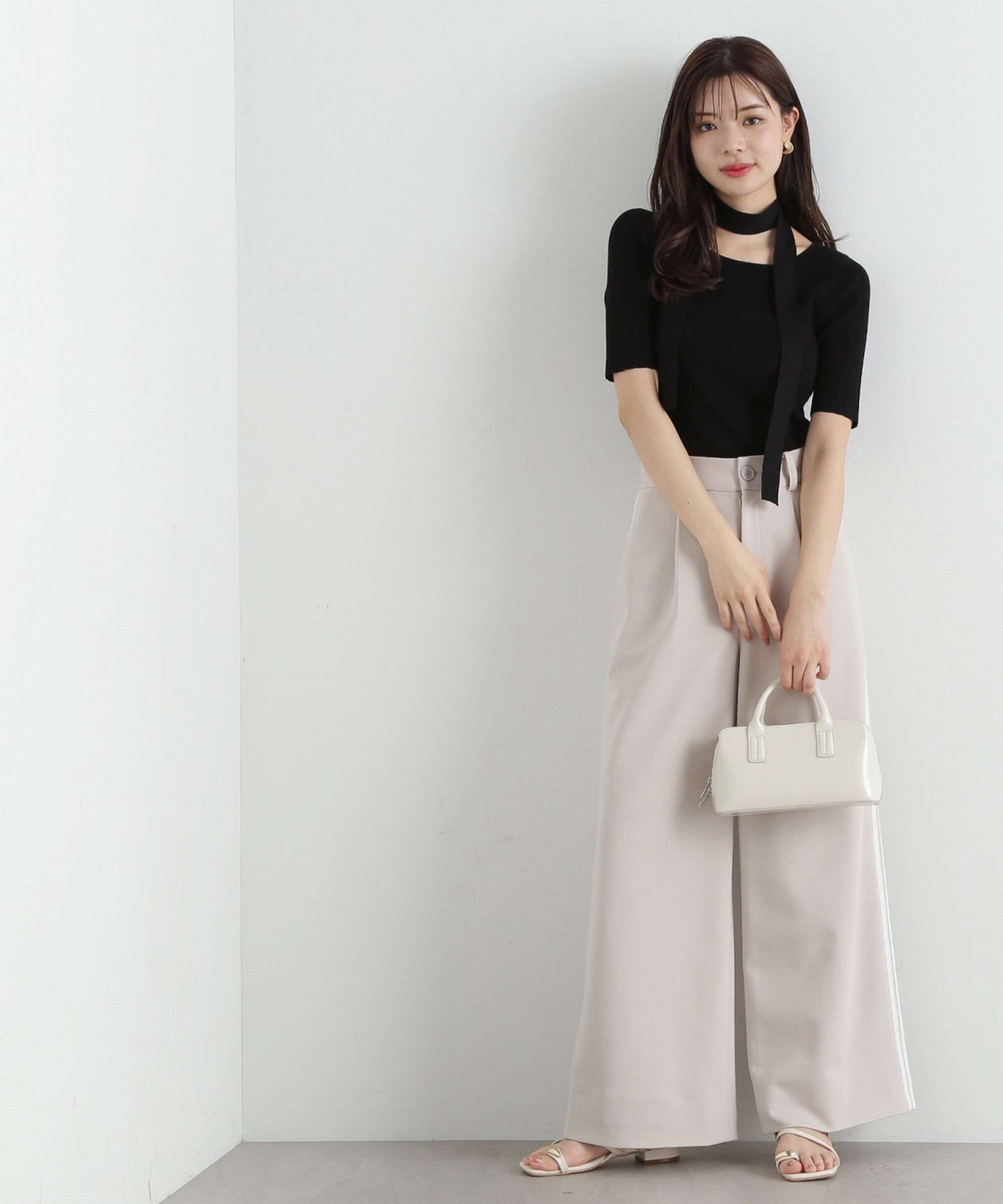 PROPORTION BODY DRESSING「チョーカー付リブニット」|ニット・セーター|